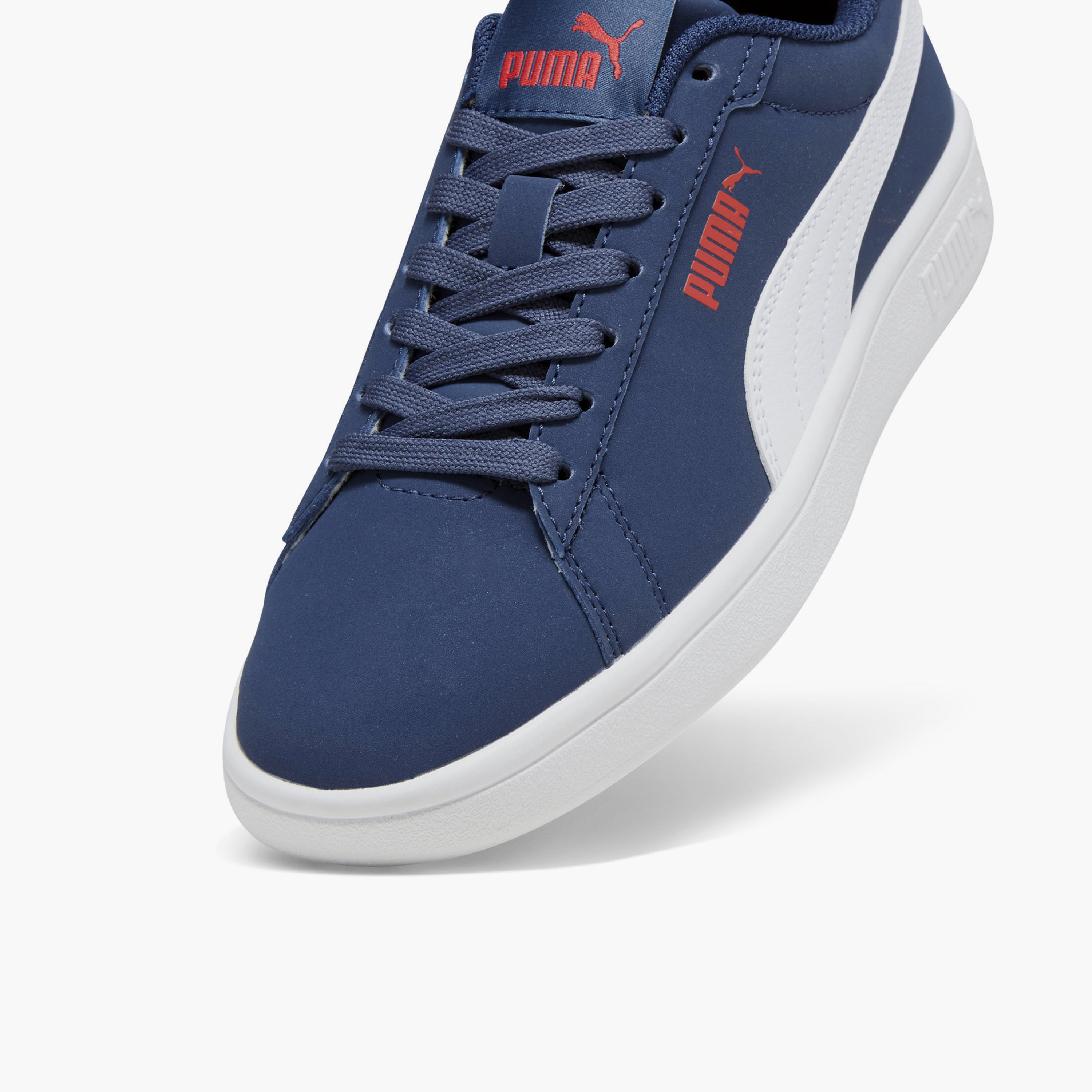 Puma Boys Smash 3.0 Buck Lace-Up Ankle Sneakers-sports-boys-shoes-image-5