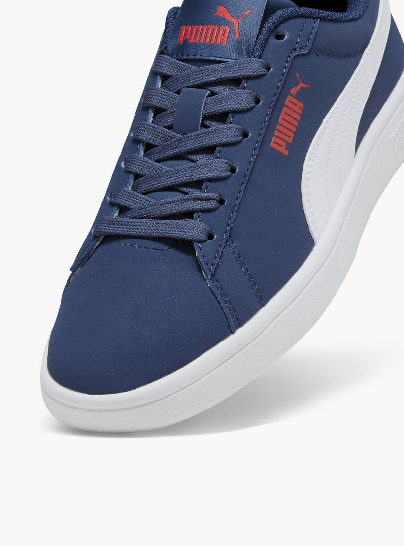 Puma Boys Smash 3.0 Buck Lace-Up Ankle Sneakers-sports-boys-shoes-image-5