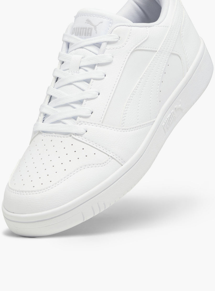 Puma Men Rebound V6 Lace-Up Low Ankle Sneakers-sports-men-shoes-image-5