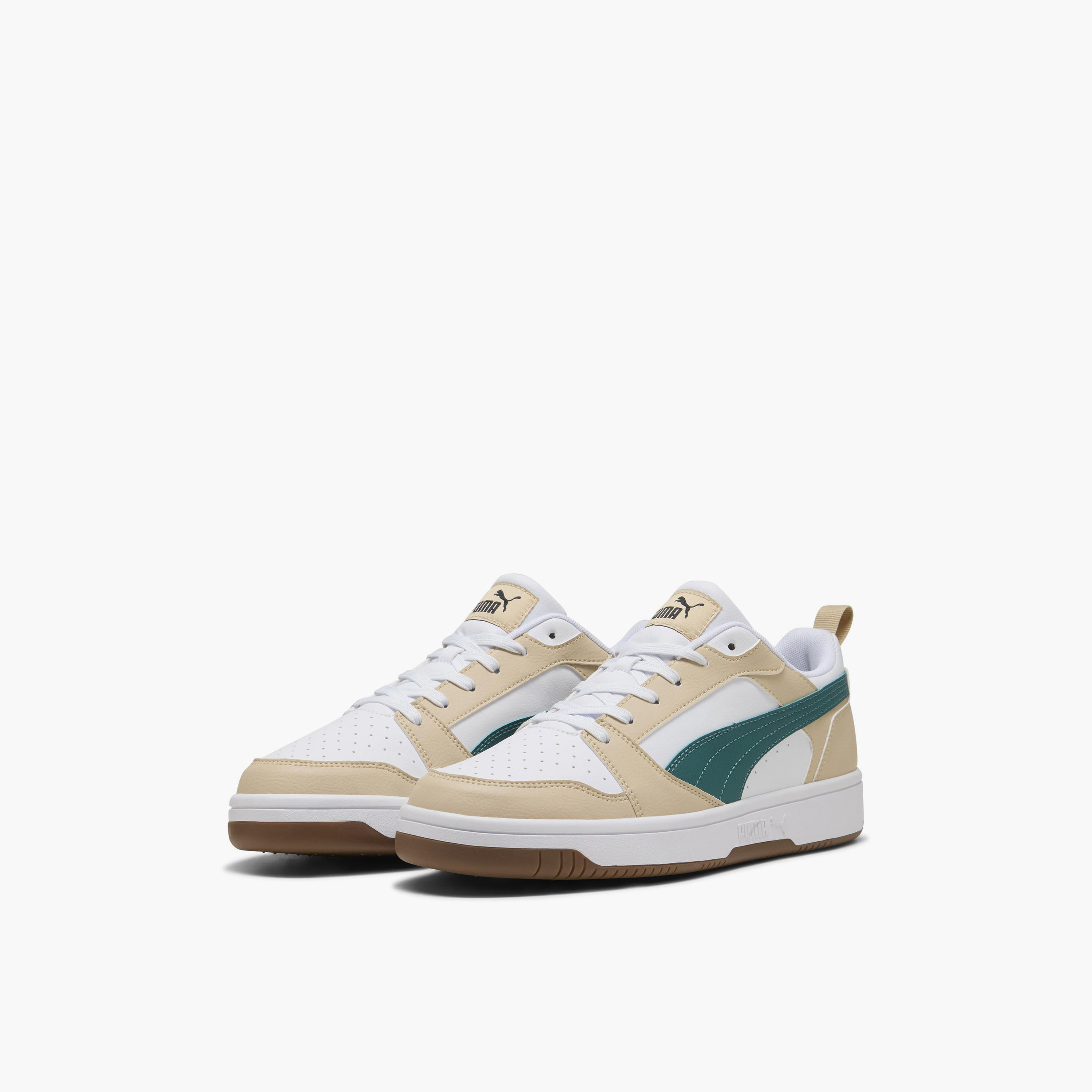 Puma Men Rebound v6 Lace-Up Low Ankle Sneakers-sports-men-shoes-image-1
