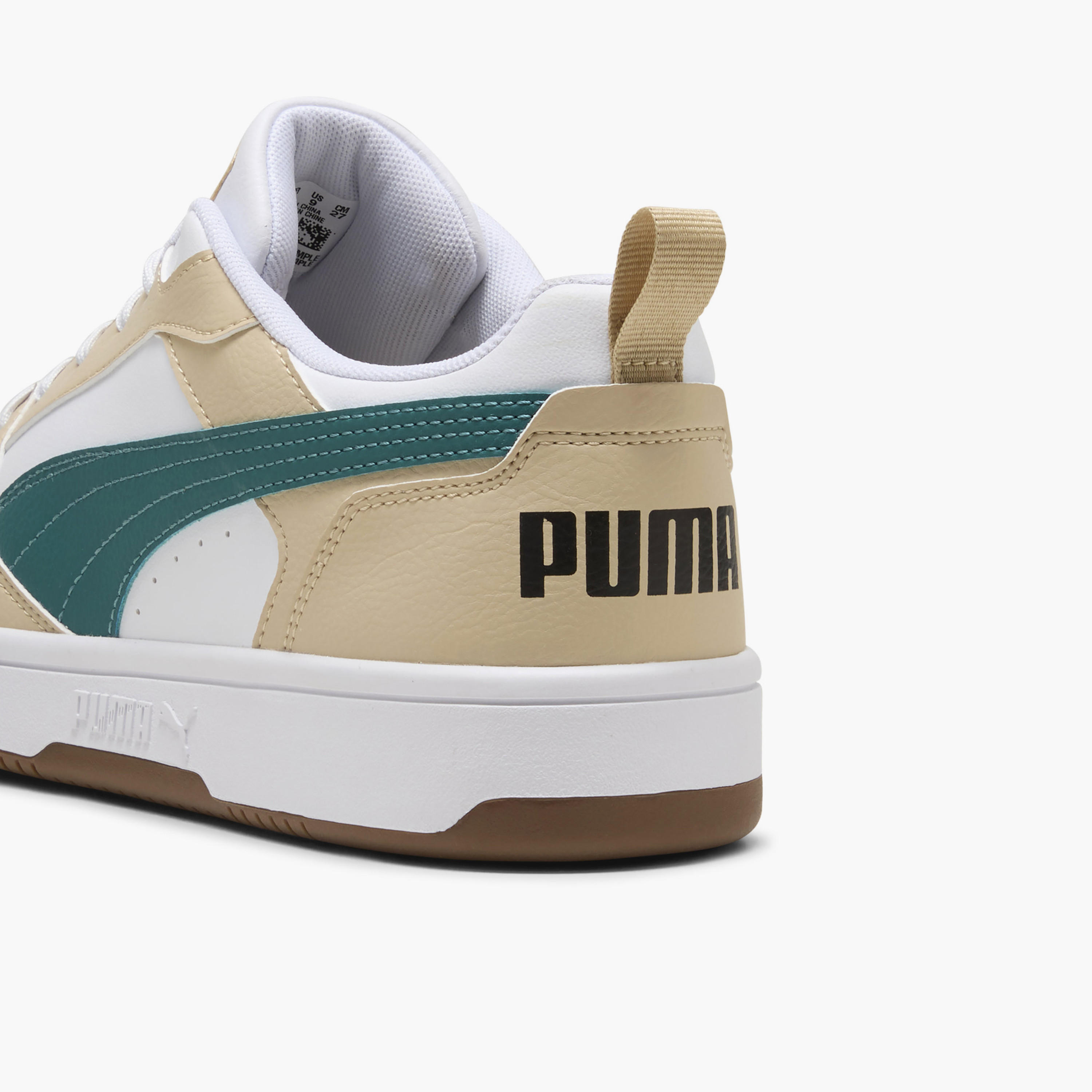 Puma Men Rebound v6 Lace-Up Low Ankle Sneakers-sports-men-shoes-image-6