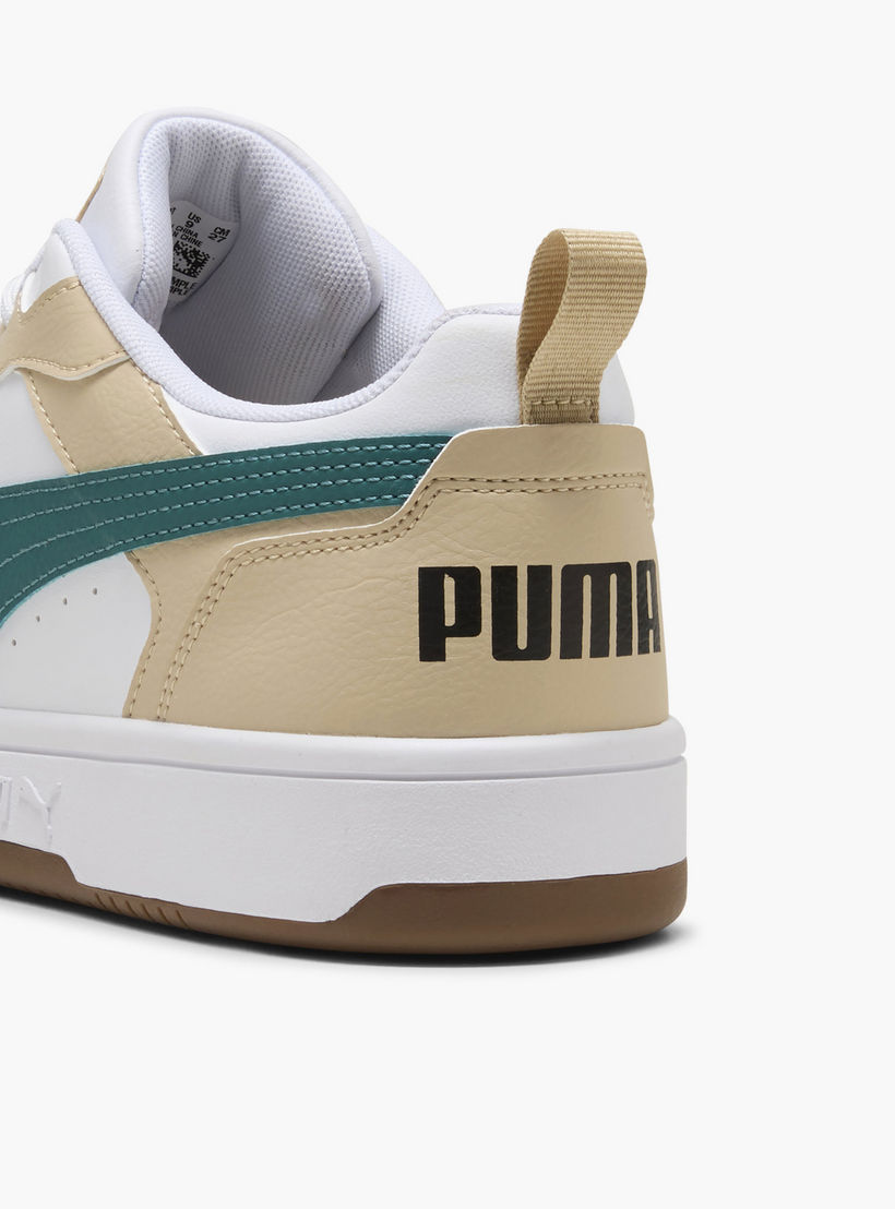 Puma Men Rebound v6 Lace-Up Low Ankle Sneakers-sports-men-shoes-image-6