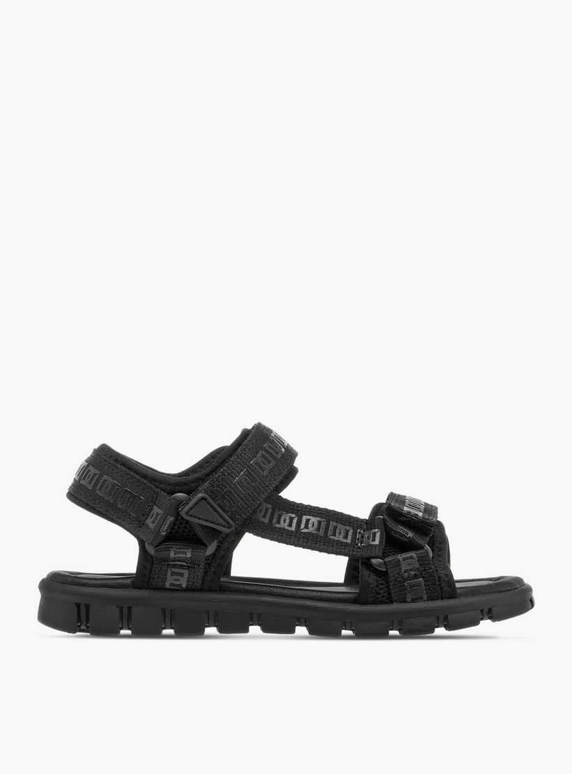 حذاء خفيف بطبعات مونوجرام وشريط إغلاق لاصق للأولاد من مستر دوتشيني-boys-shoes-sandals-image-2
