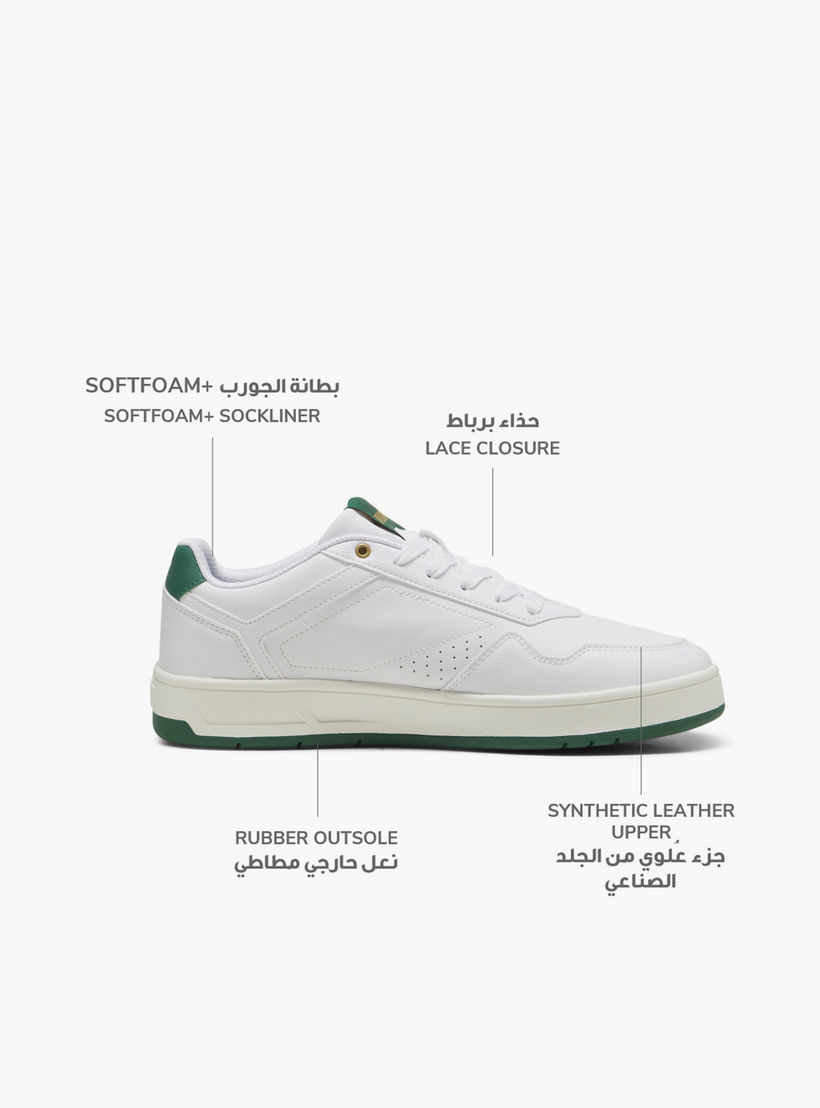 Puma Men Court Classic Lace-Up Low Ankle Sneakers-sports-men-shoes-image-2