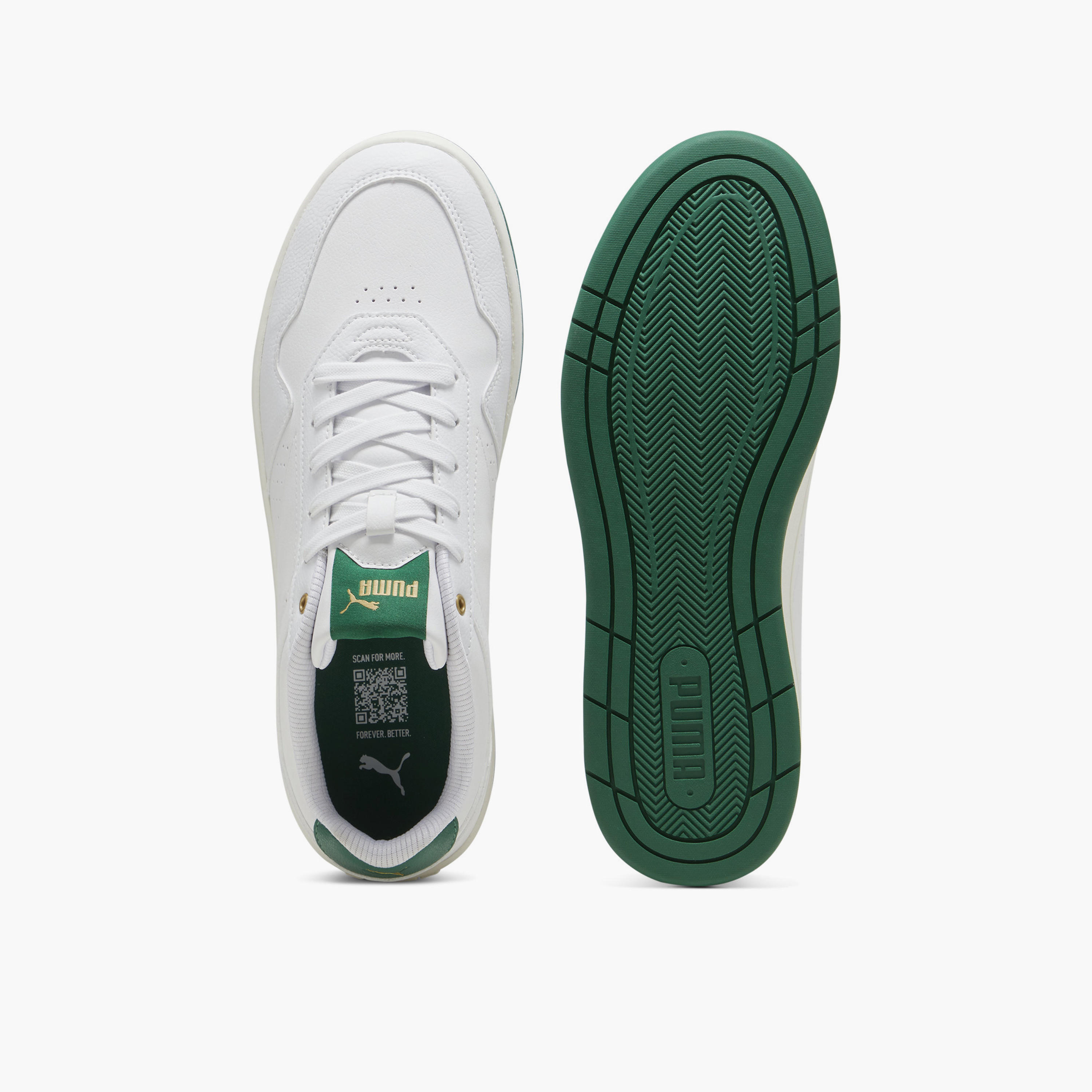 Puma Men Court Classic Lace-Up Low Ankle Sneakers-sports-men-shoes-image-4