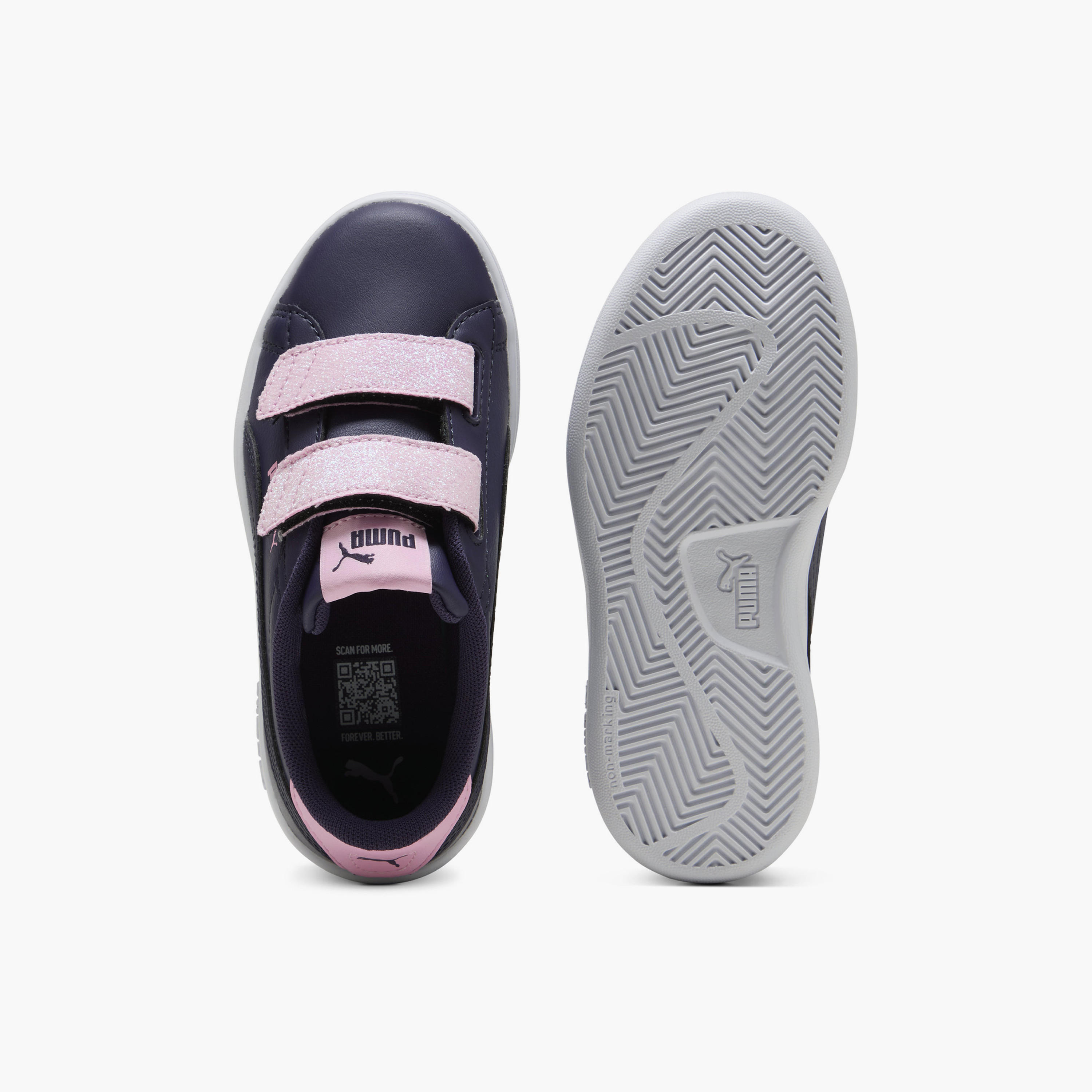 حذاء رياضي سماش 3.0 إل جليتر بشريط إغلاق لاصق للبنات من بوما-sports-girls-shoes-image-4