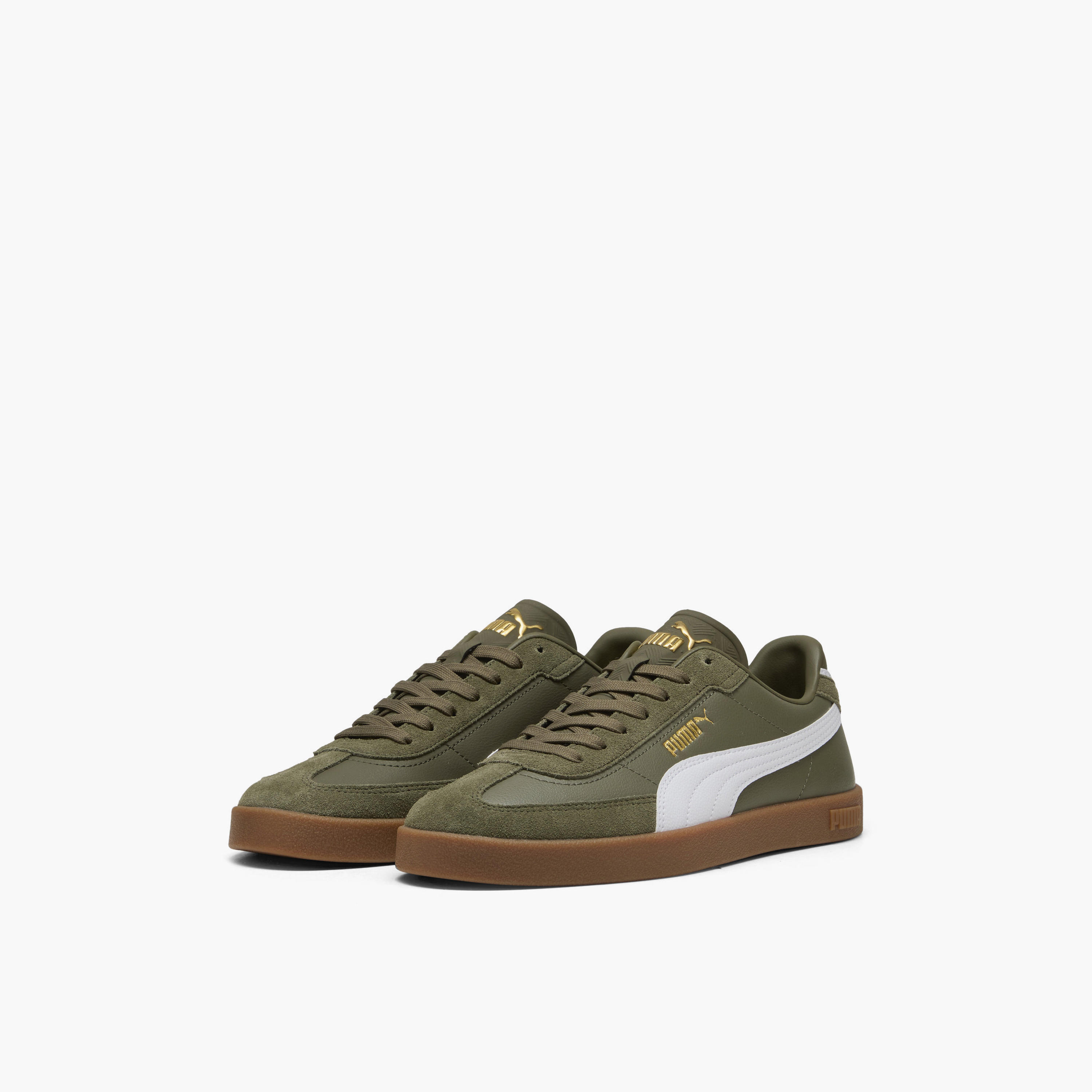 Puma Men Club II Era Lace-Up Sneakers-sports-men-shoes-image-1