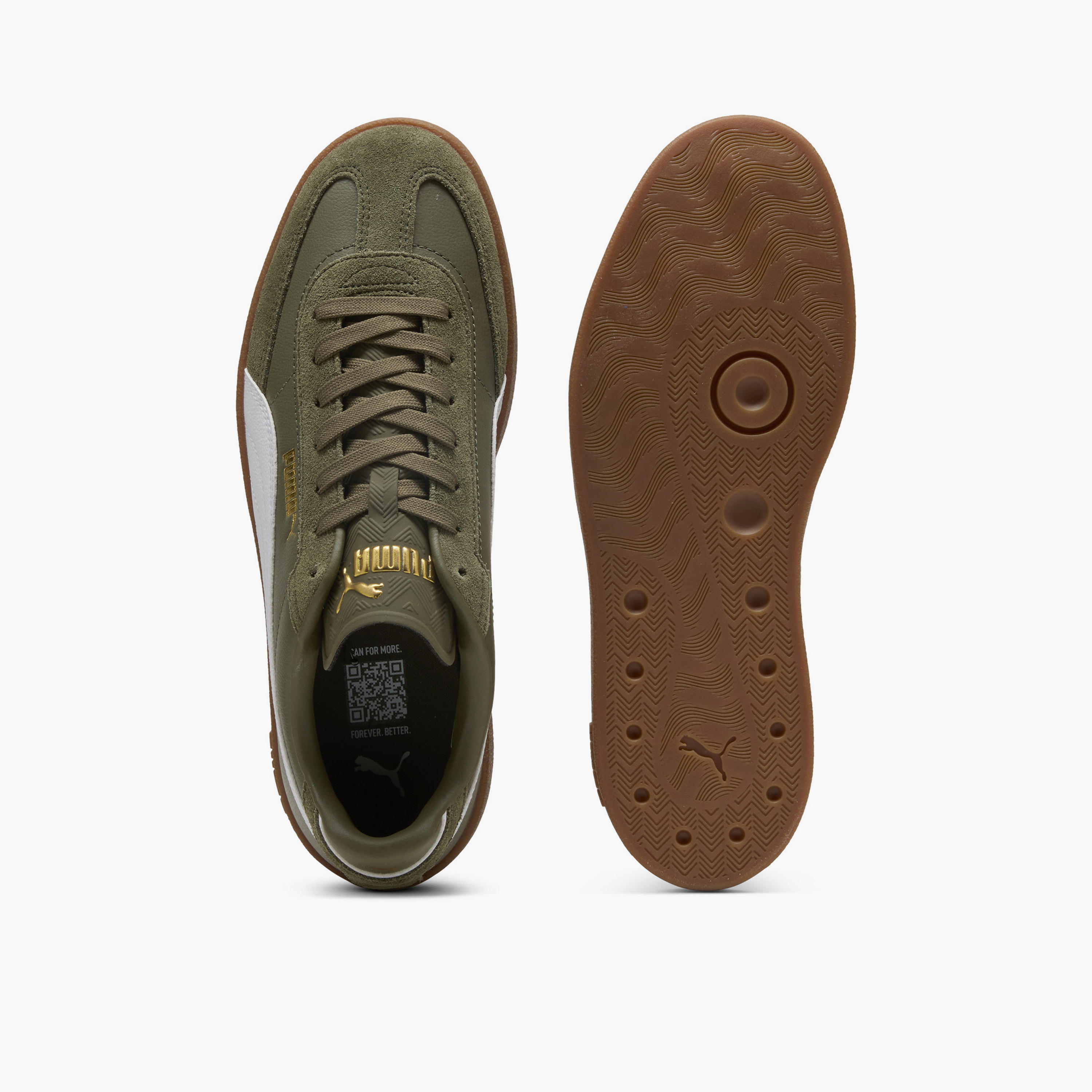 Puma Men Club II Era Lace-Up Sneakers-sports-men-shoes-image-4