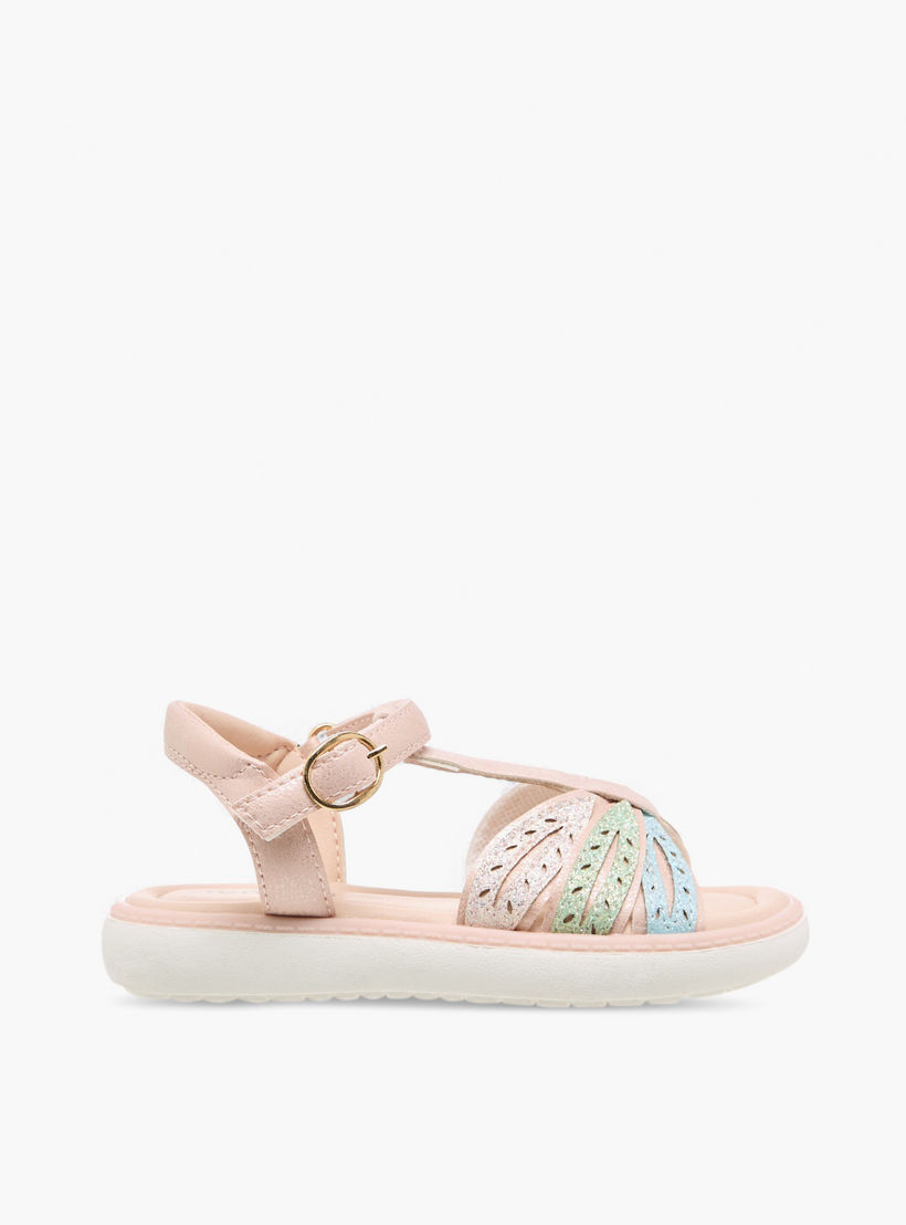 Juniors Girls Glitter Embellished Sandals-girls-shoes-sandals-image-2