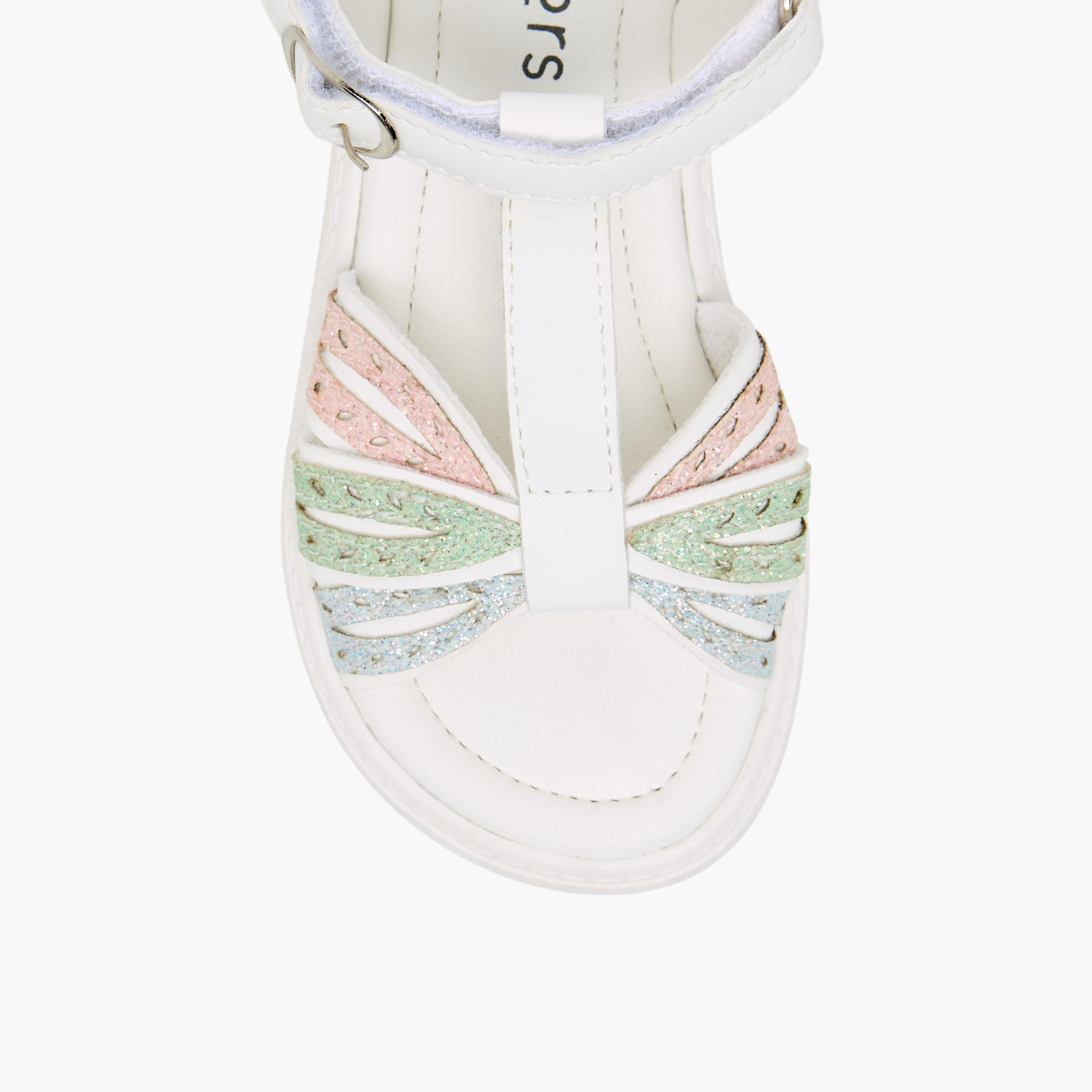 Juniors Girls Glitter Embellished Sandals-girls-shoes-sandals-image-3