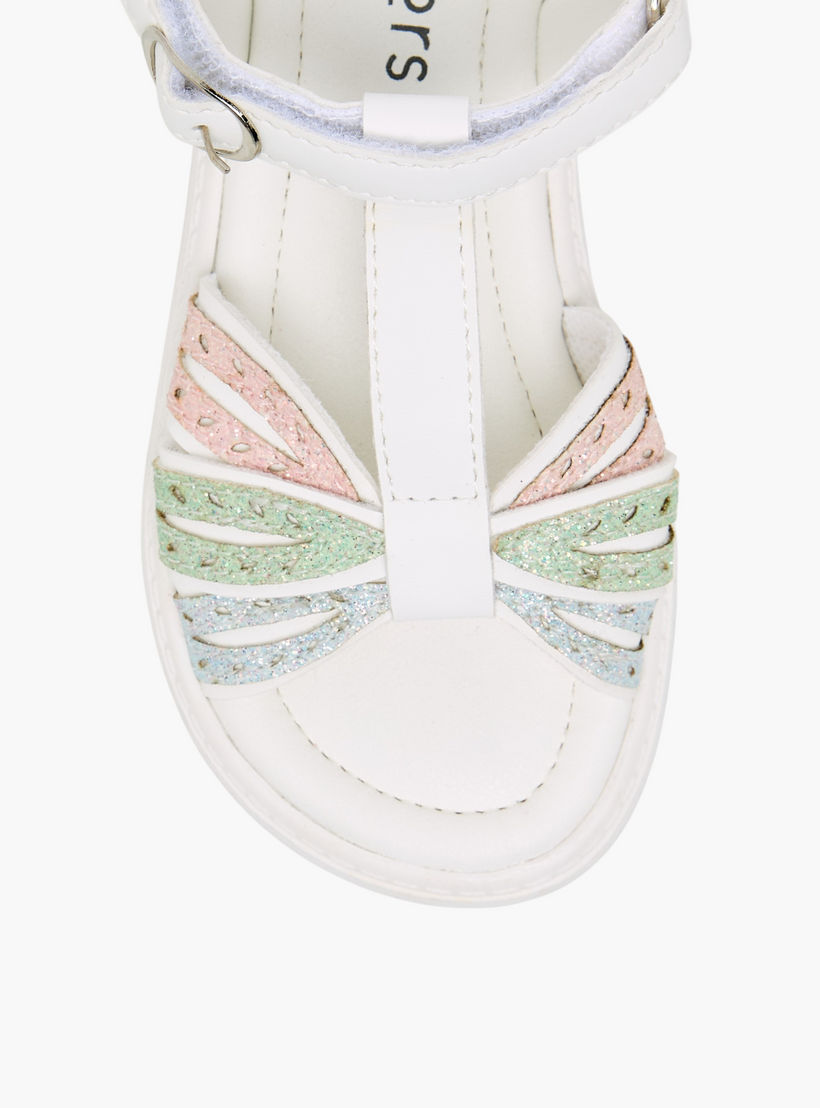 Juniors Girls Glitter Embellished Sandals-girls-shoes-sandals-image-3