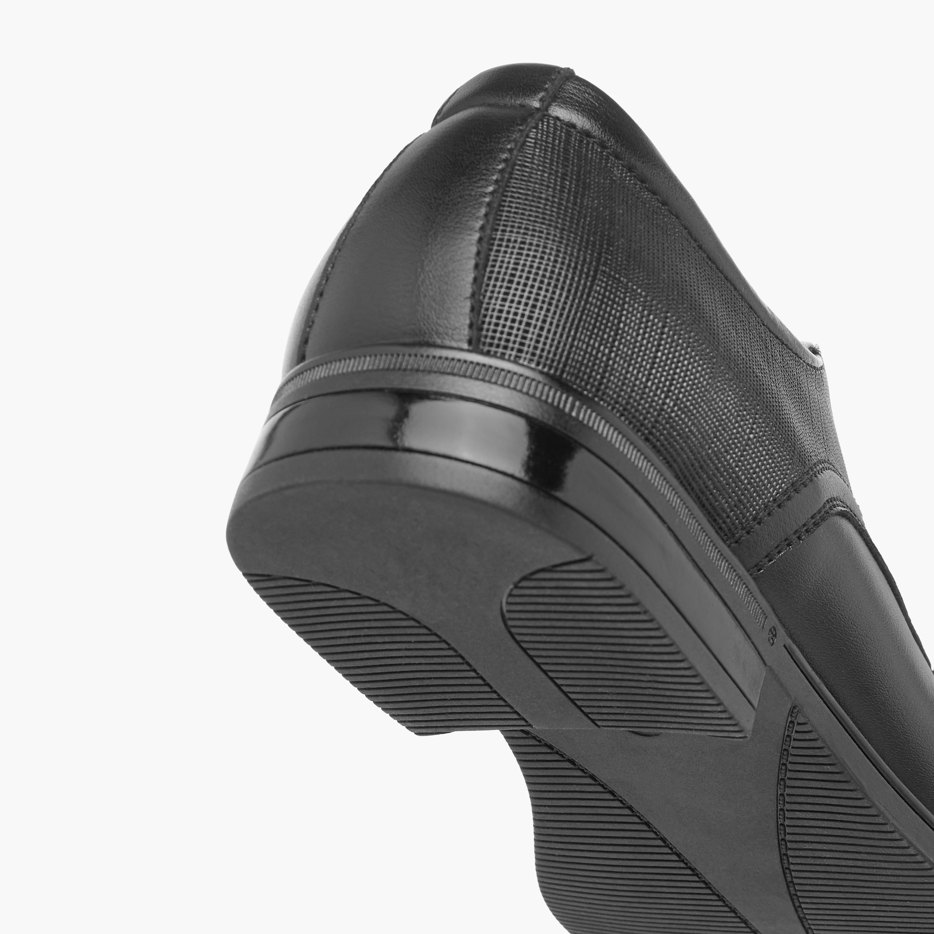 LBL by Shoexpress Textured Derby Shoes with Lace-Up Closure-men-shoes-formalshoes-image-5