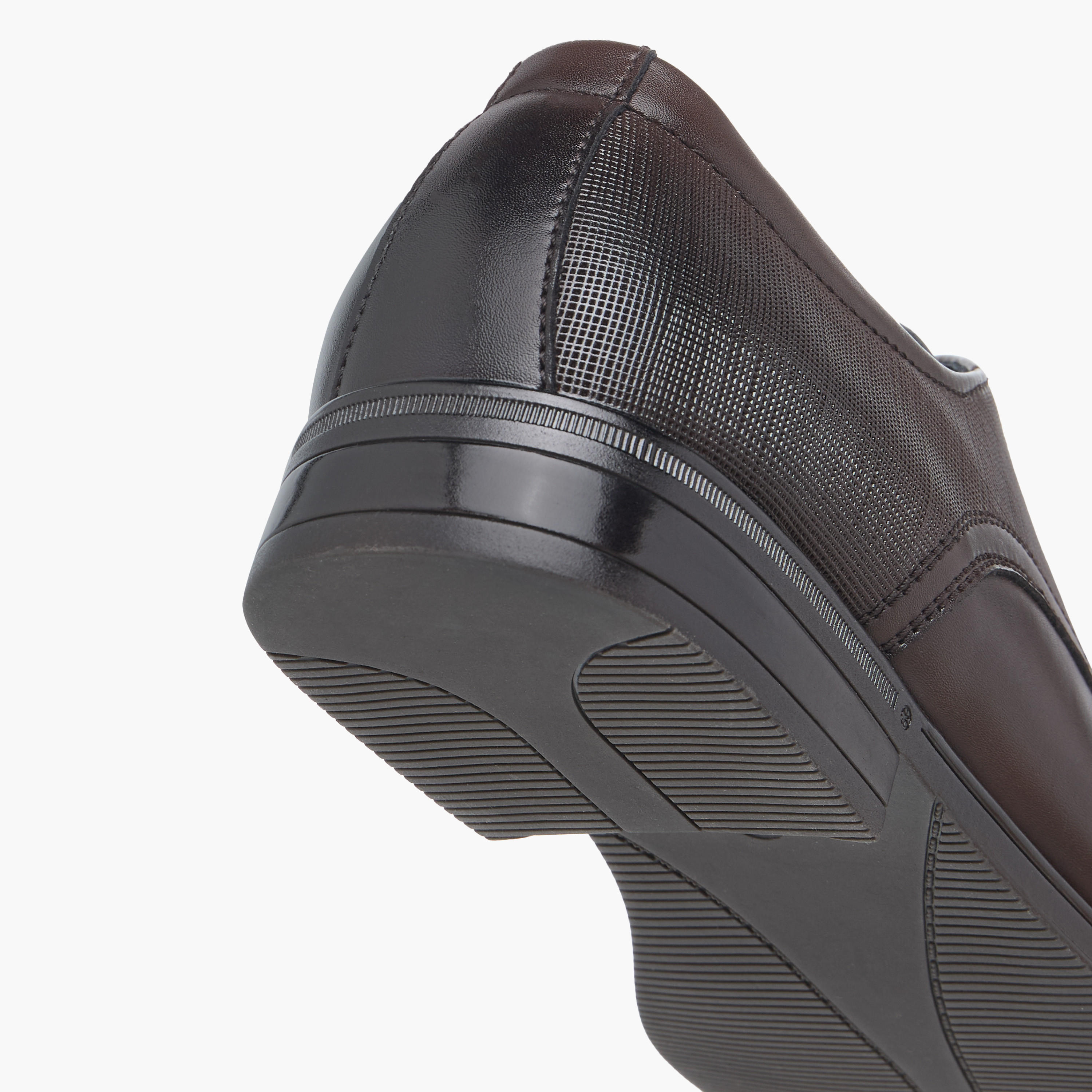LBL by Shoexpress Textured Derby Shoes with Lace-Up Closure-men-shoes-formalshoes-image-5