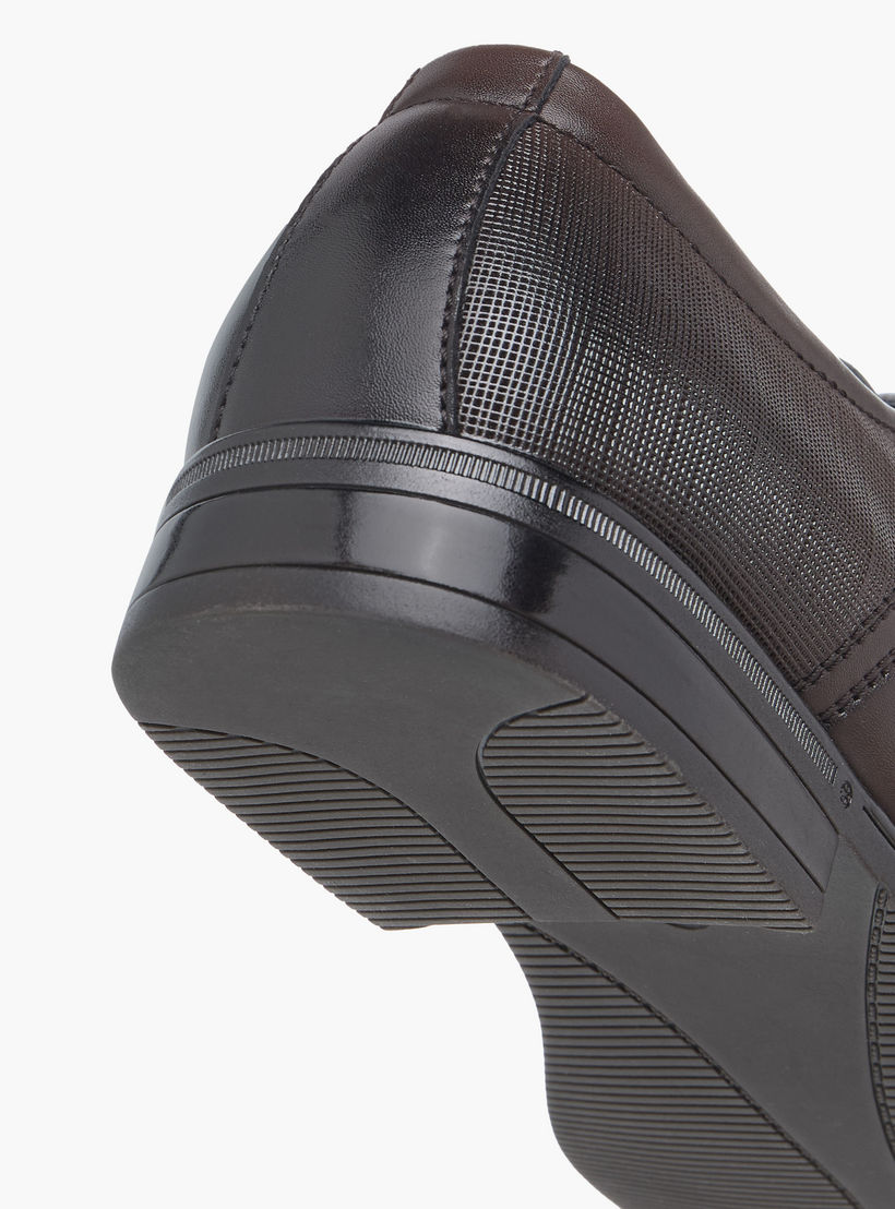 LBL by Shoexpress Textured Derby Shoes with Lace-Up Closure-men-shoes-formalshoes-image-5
