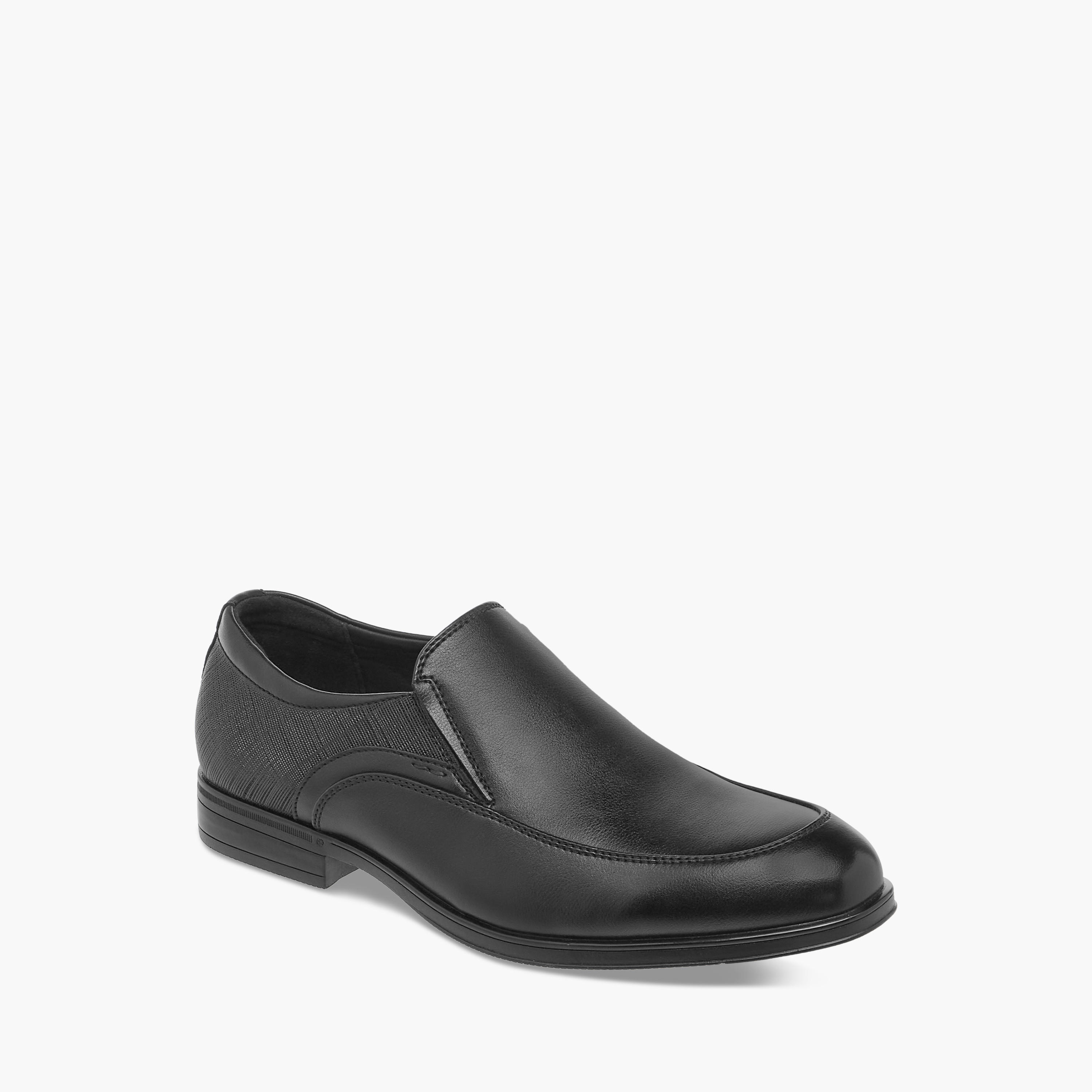 LBL by Shoexpress Textured Slip-On Loafers-men-shoes-formalshoes-image-2
