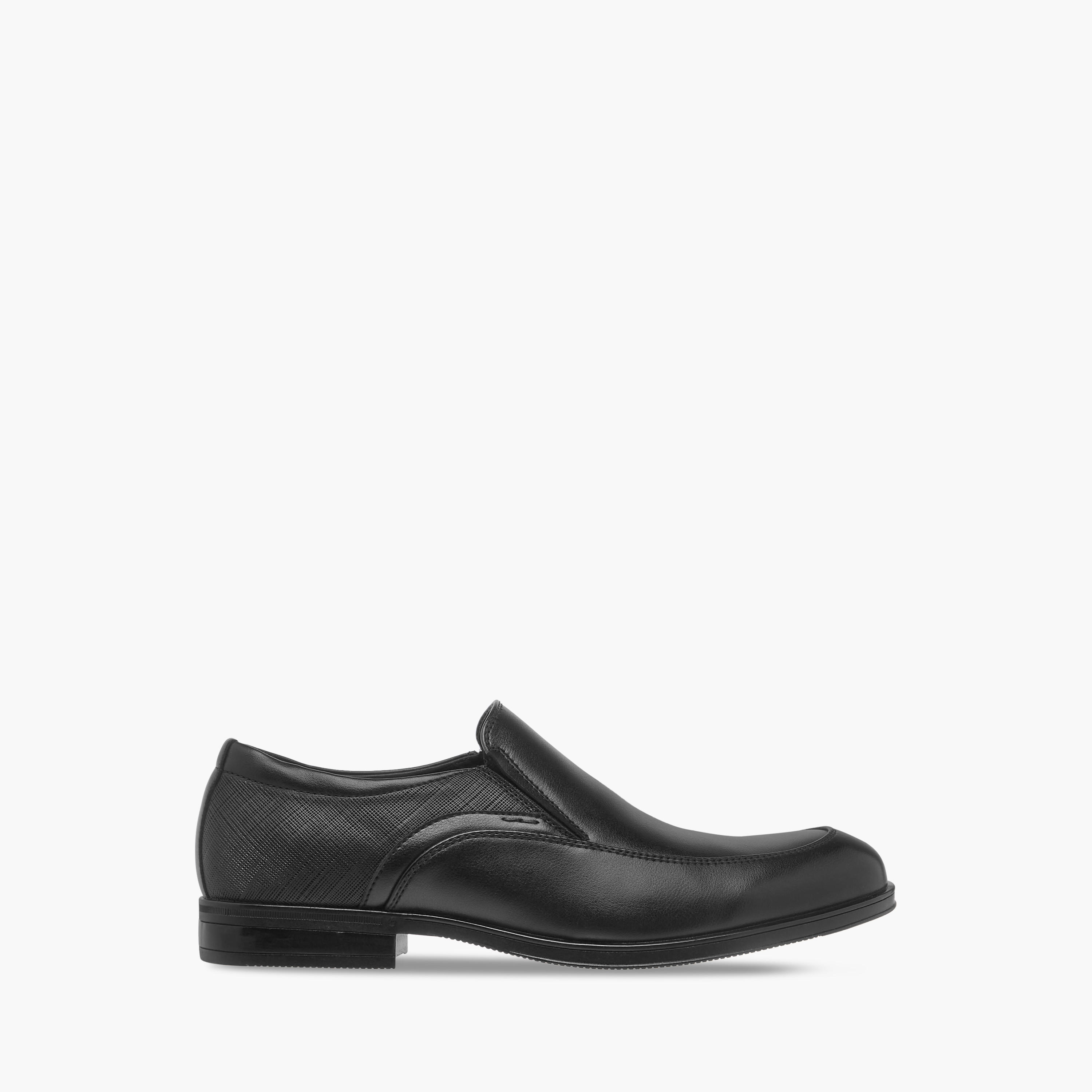 LBL by Shoexpress Textured Slip-On Loafers-men-shoes-formalshoes-image-3