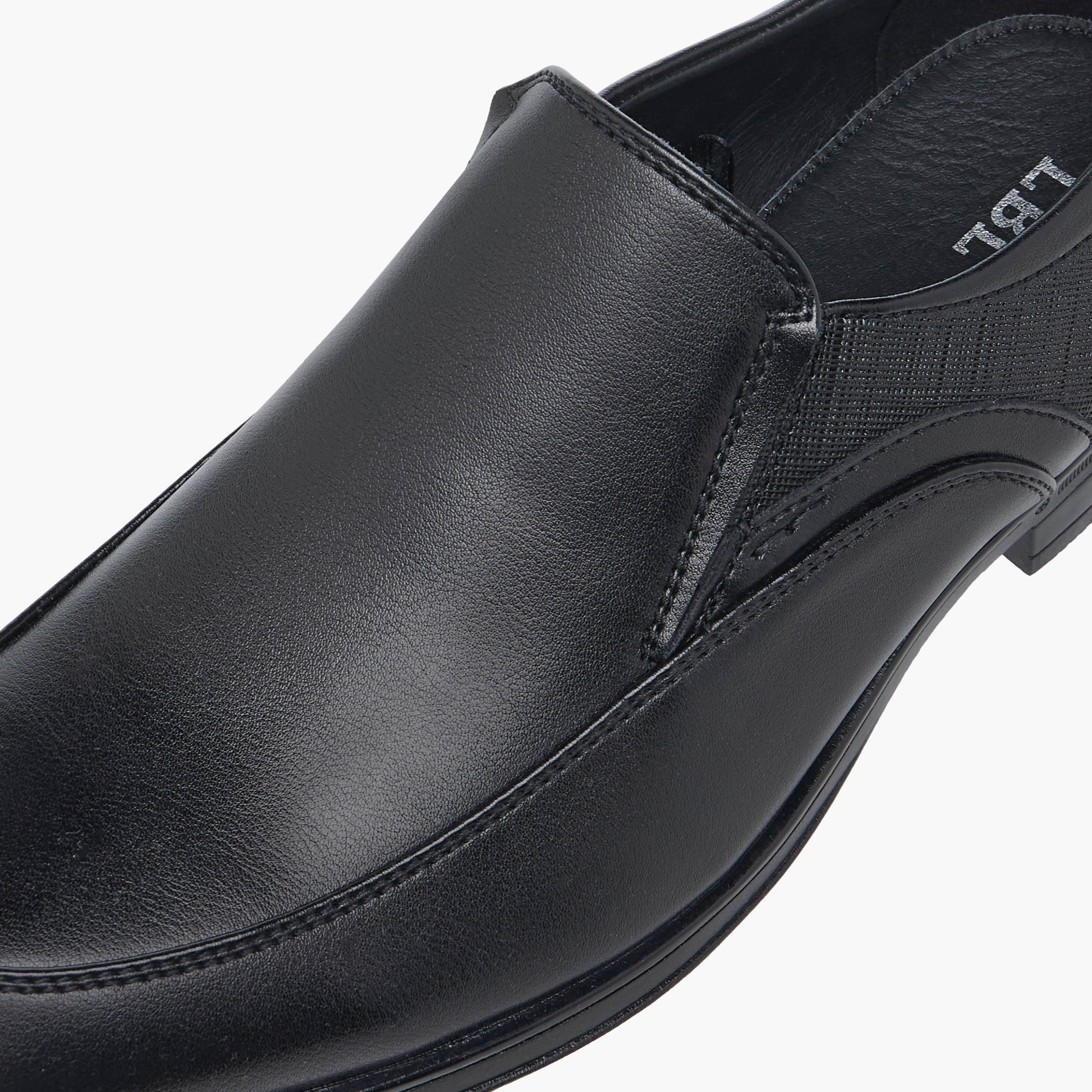 LBL by Shoexpress Textured Slip-On Loafers-men-shoes-formalshoes-image-4