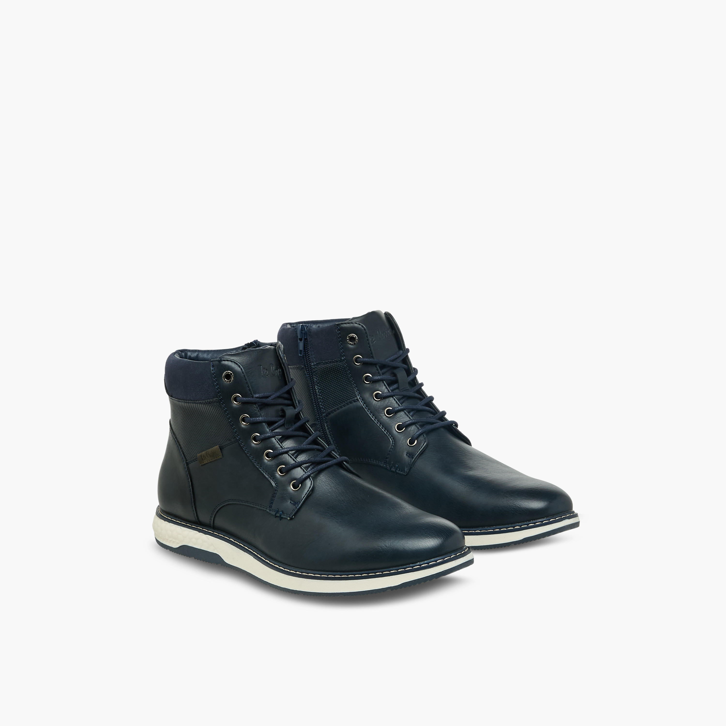 بوت بطول الكاحل برباط إغلاق للرجال من لي كوبر-men-shoes-boots-image-1