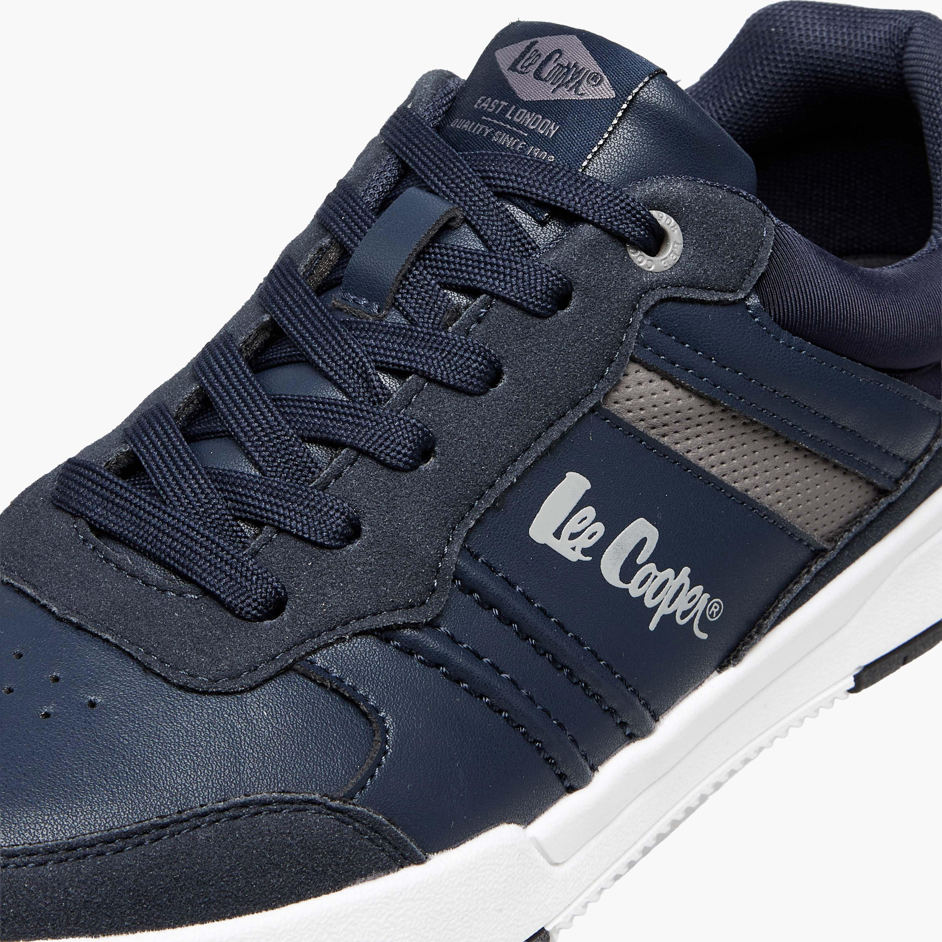 حذاء سنيكرز بألواح ورباط  للرجال من لي كوبر-men-shoes-sneakers-image-4