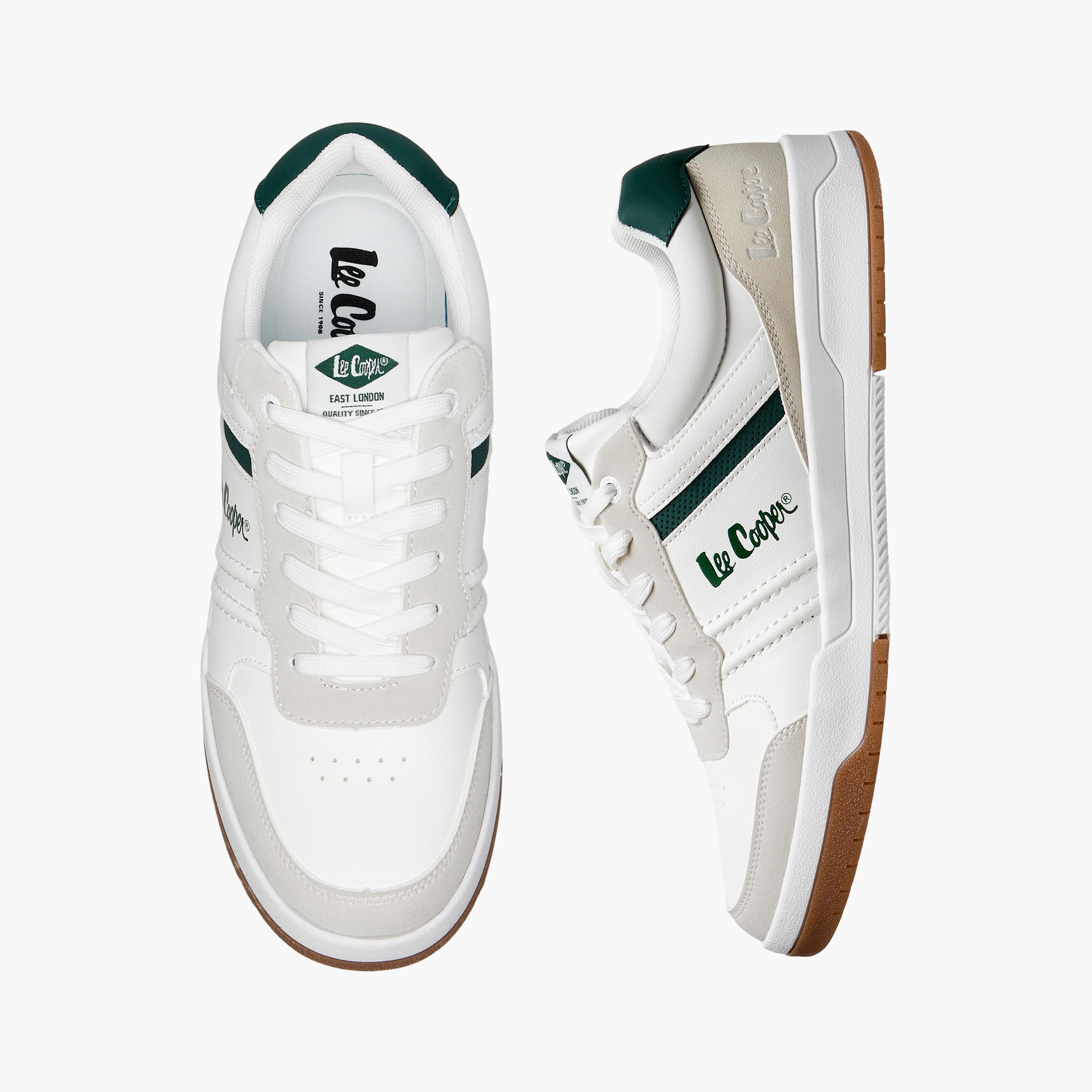 Lee Cooper Men Panelled Lace-Up Sneakers-men-shoes-sneakers-image-1