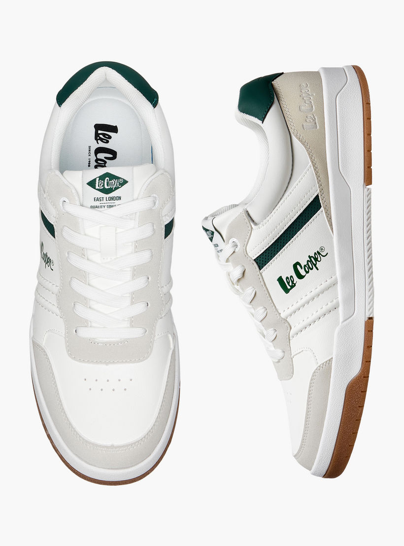Lee Cooper Men Panelled Lace-Up Sneakers-men-shoes-sneakers-image-1