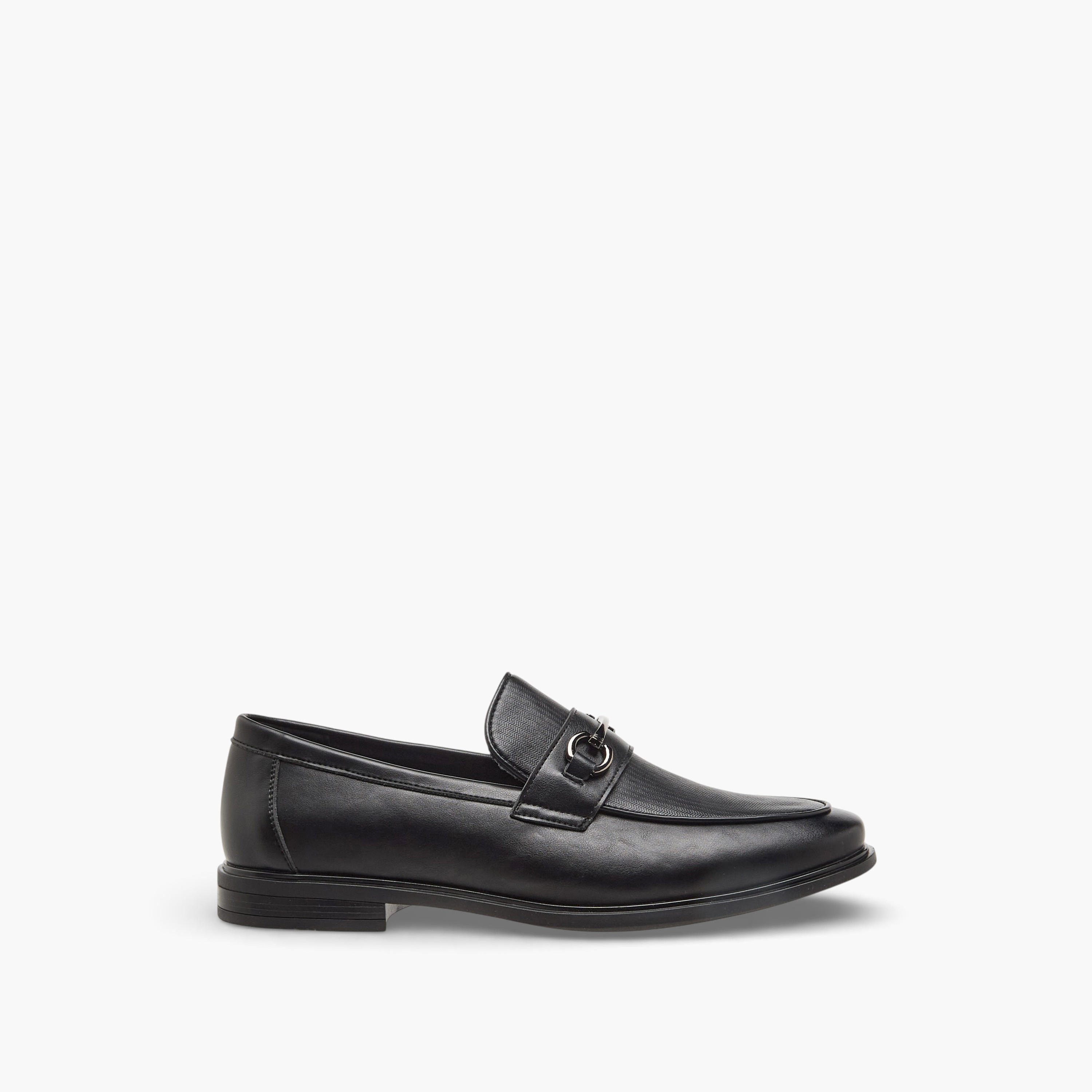 LBL by Shoexpress Men Textured Slip-On Loafers-men-shoes-formalshoes-image-3