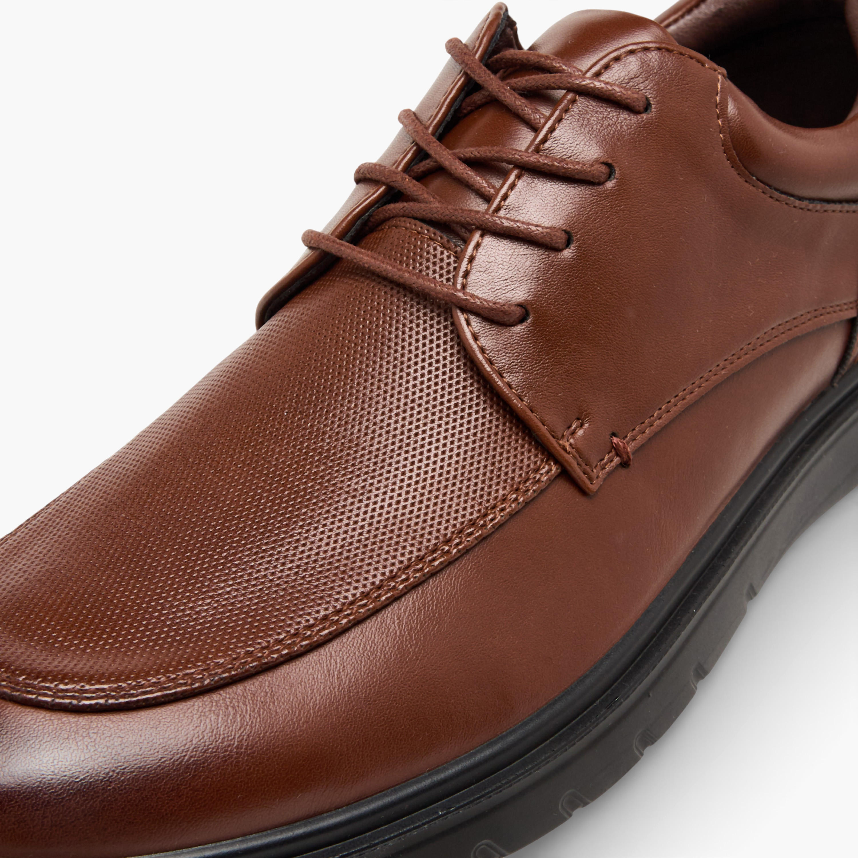 LBL by Shoexpress Men Textured Derby Shoes-men-shoes-formalshoes-image-4