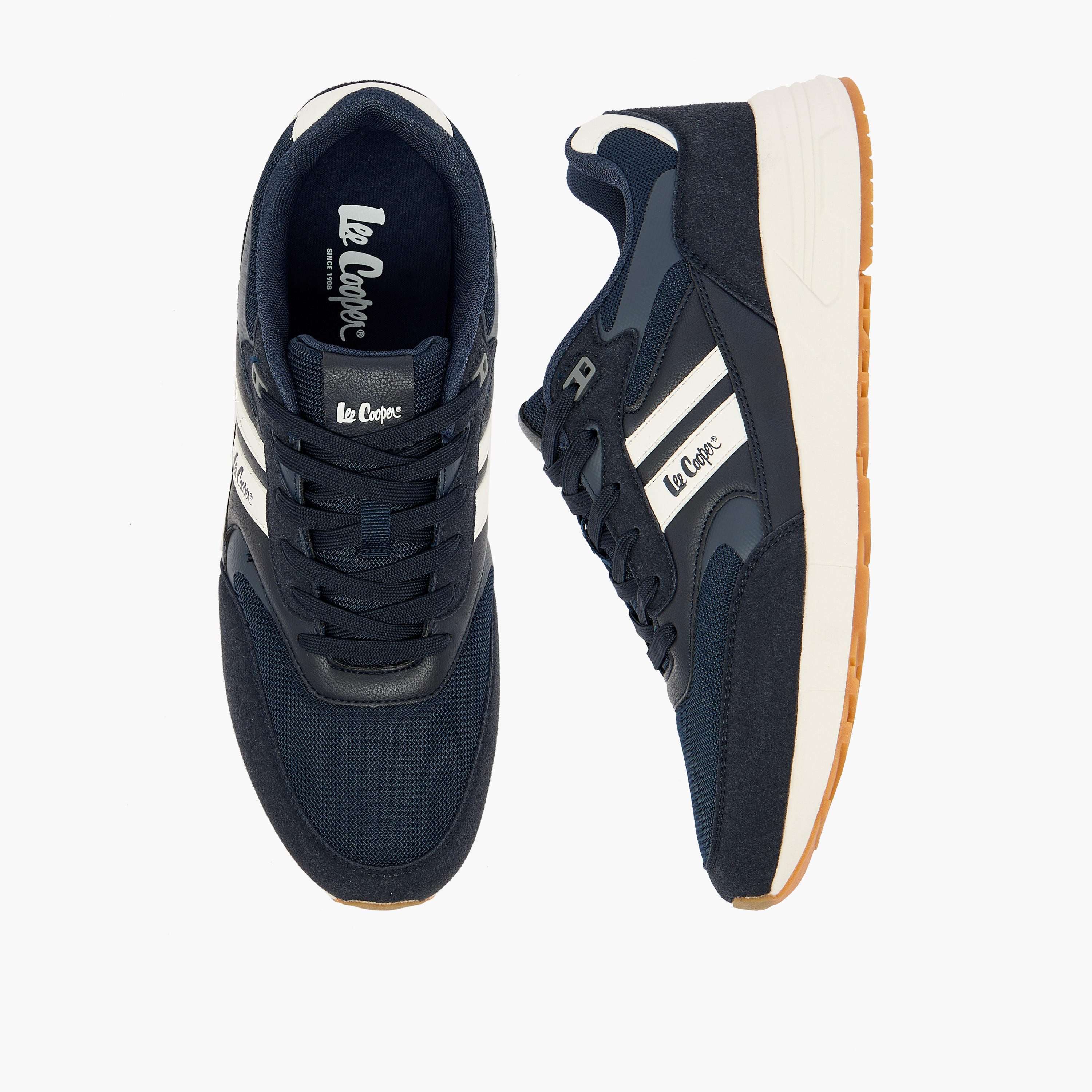 حذاء سنيكرز بطول الكاحل ورباط إغلاق للرجال من لي كوبر-men-shoes-sneakers-image-1