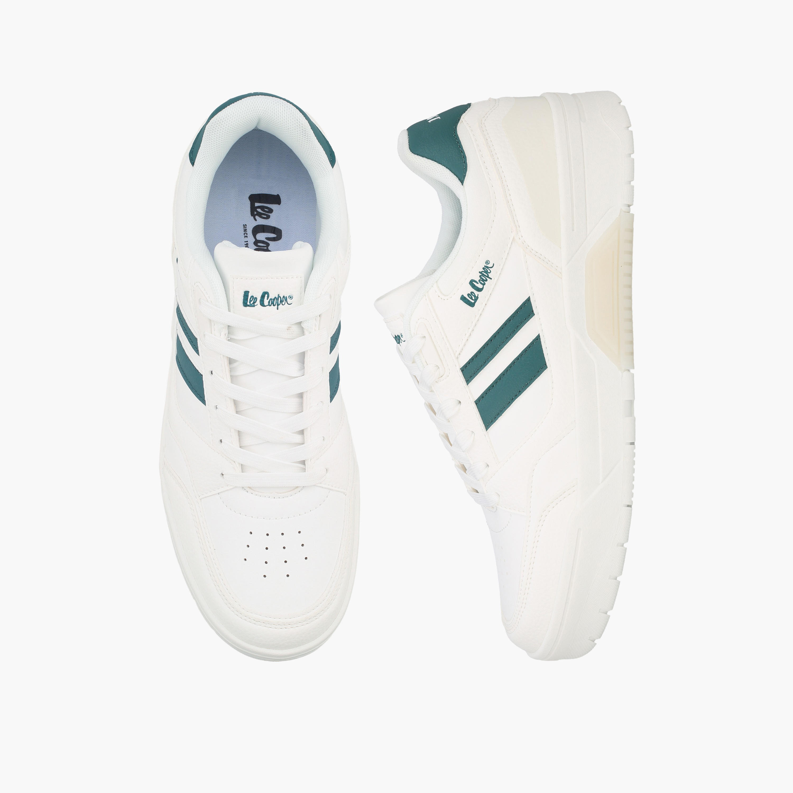 حذاء سنيكرز مقلم طول الكاحل برباط للرجال من لي كوبر-men-shoes-sneakers-image-1