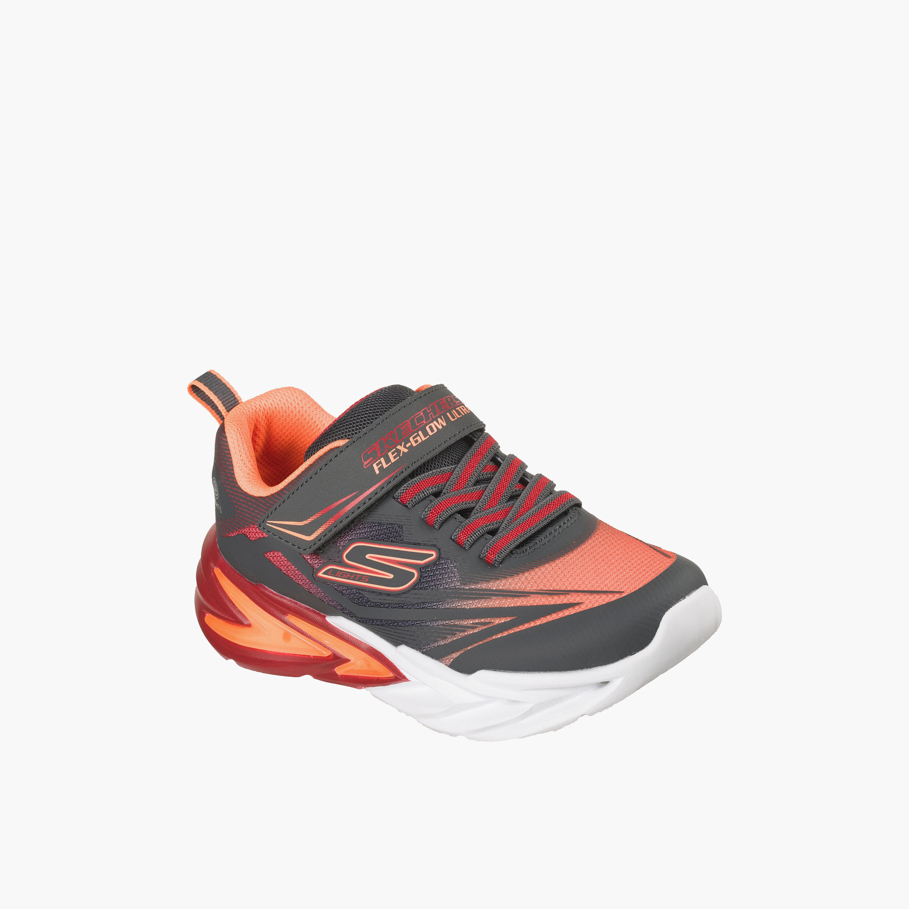 Skechers Boys FLEX-GLOW ULTRA Hook & Loop Sneakers - 400139L-CCRD-CP-sports-boys-shoes-image-1