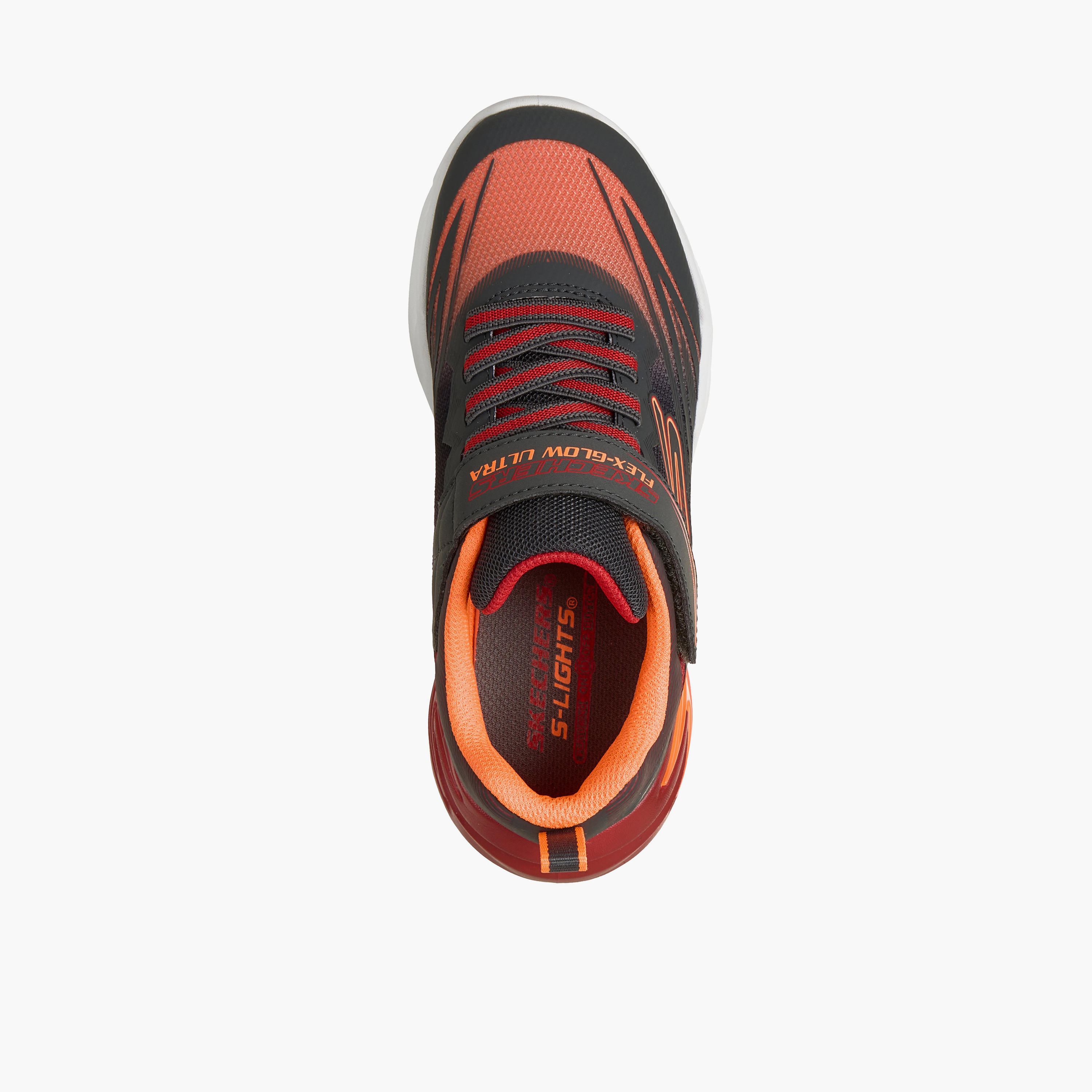 Skechers Boys FLEX-GLOW ULTRA Hook & Loop Sneakers - 400139L-CCRD-CP-sports-boys-shoes-image-3