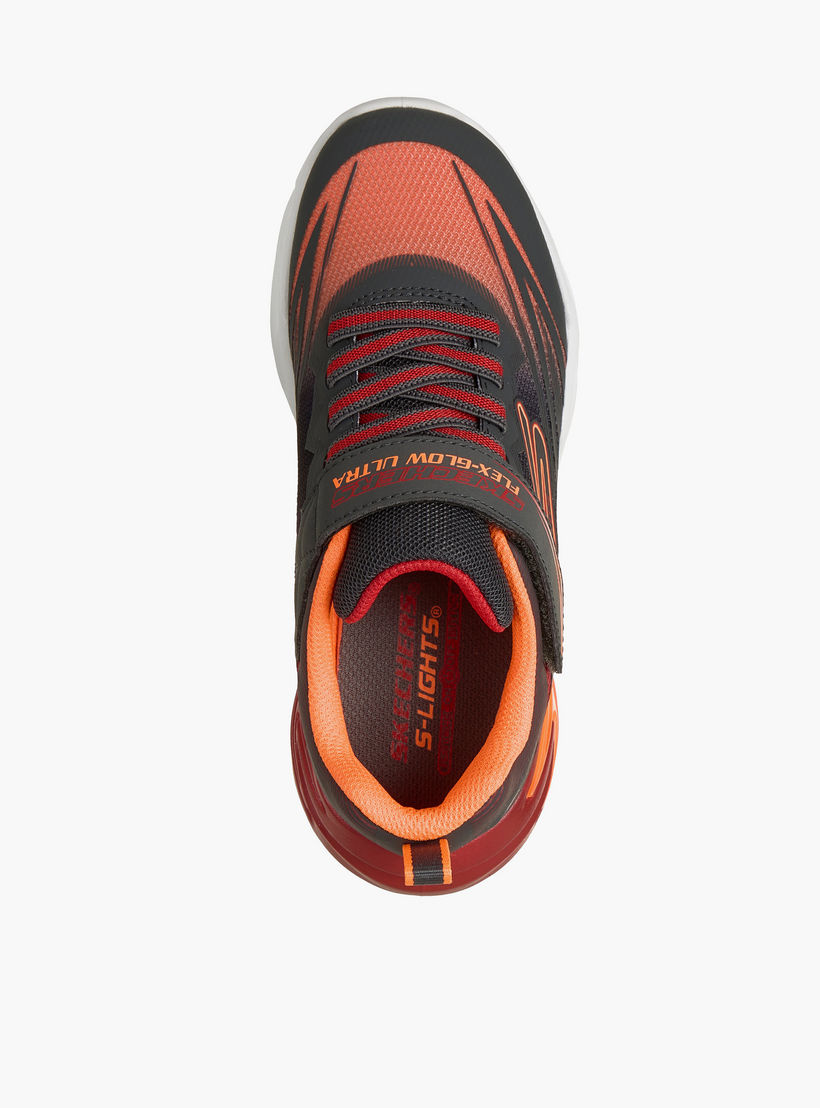 Skechers Boys FLEX-GLOW ULTRA Hook & Loop Sneakers - 400139L-CCRD-CP-sports-boys-shoes-image-3