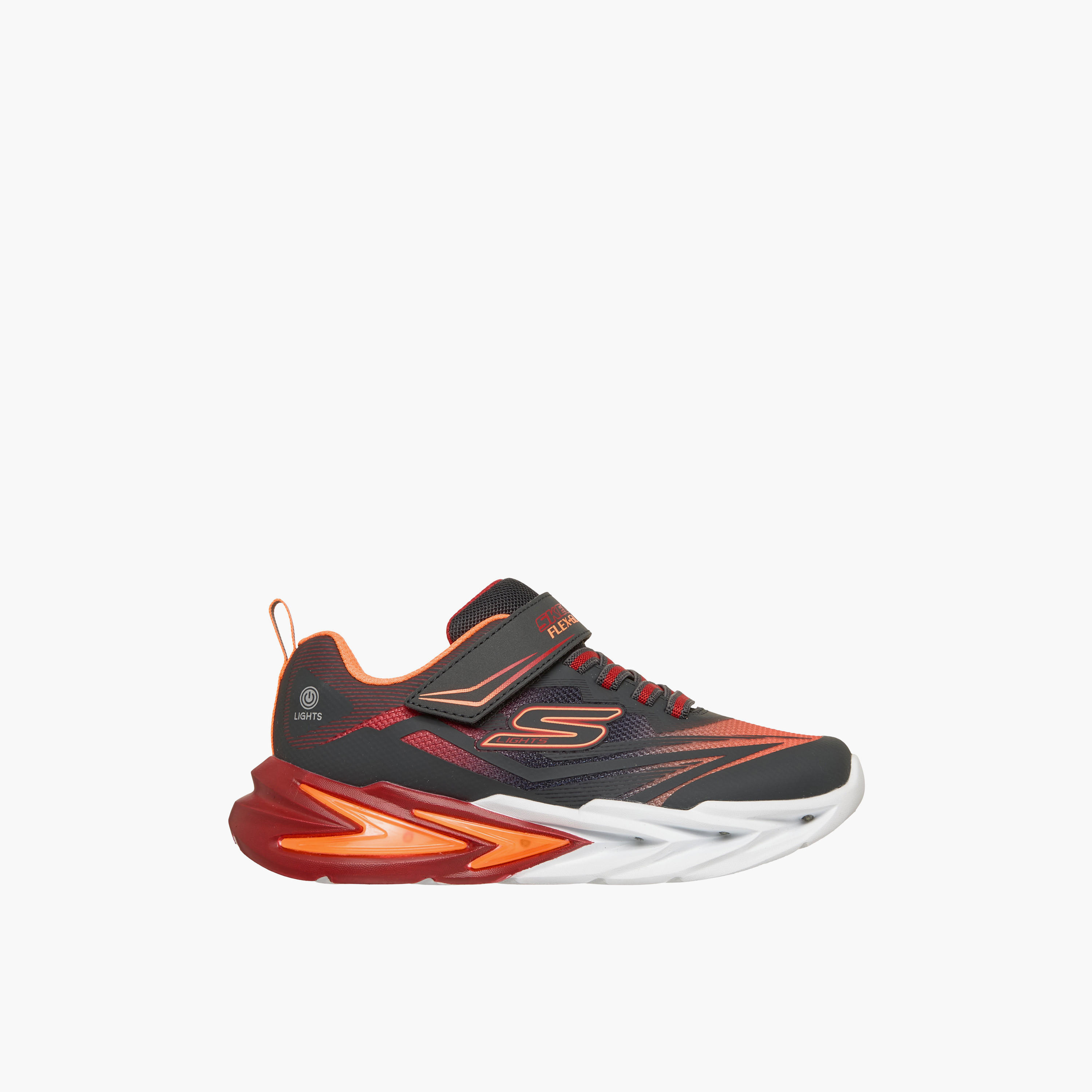Skechers Boys FLEX-GLOW ULTRA Hook & Loop Sneakers - 400139L-CCRD-CP-sports-boys-shoes-image-4