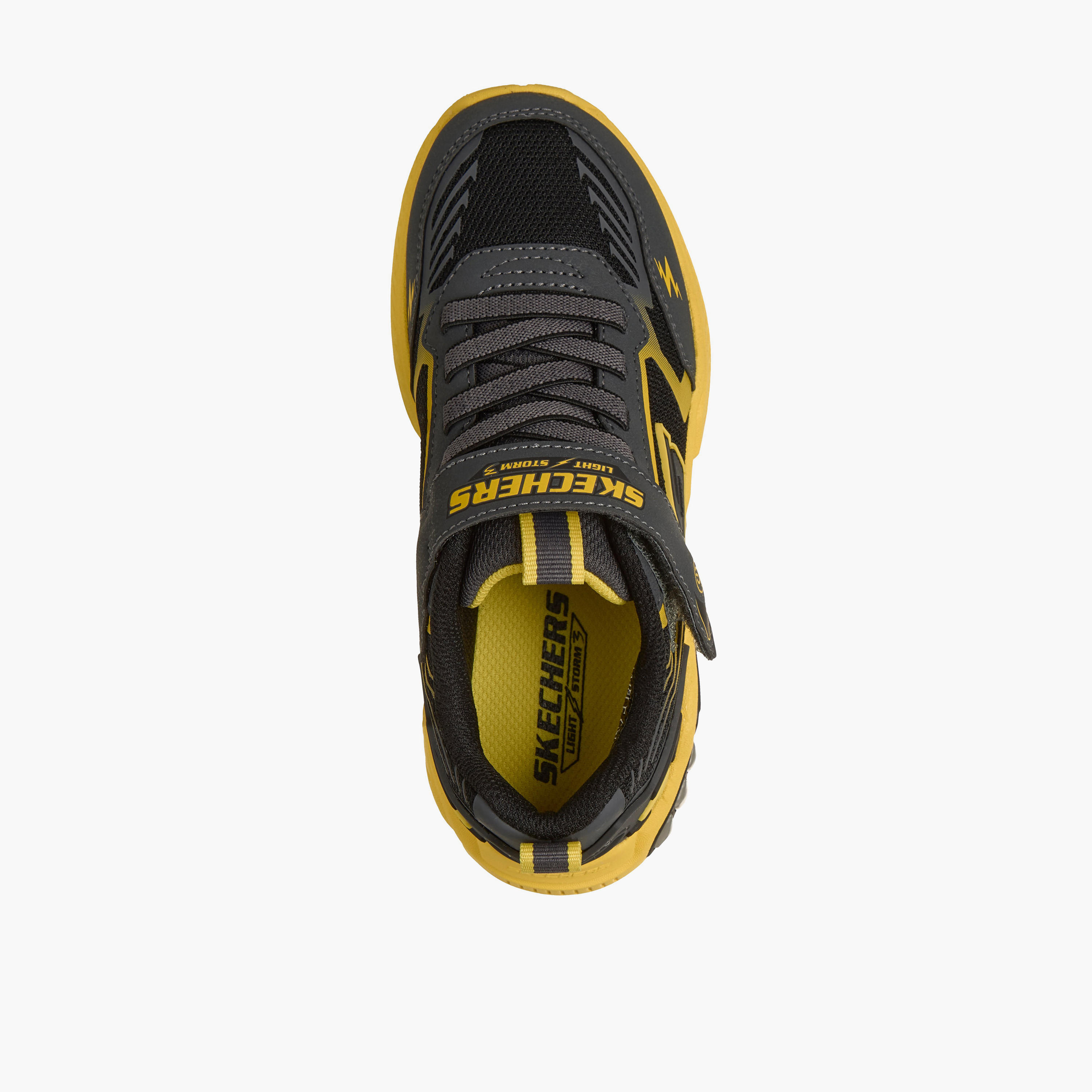 Skechers Boys LIGHT STORM 3 Hook & Loop Light-Up Ankle Sneakers-sports-boys-shoes-image-3