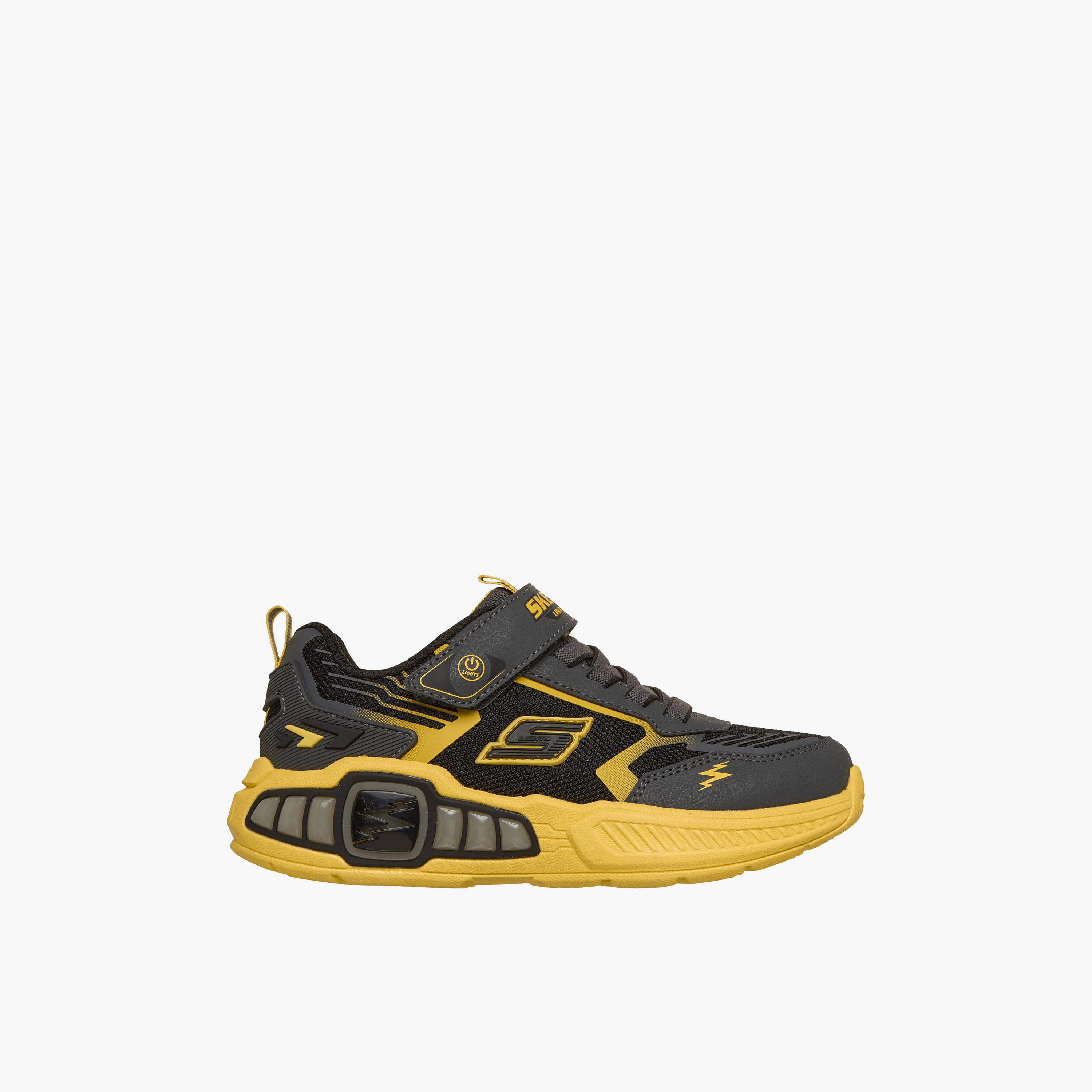 Skechers Boys LIGHT STORM 3 Hook & Loop Light-Up Ankle Sneakers-sports-boys-shoes-image-4