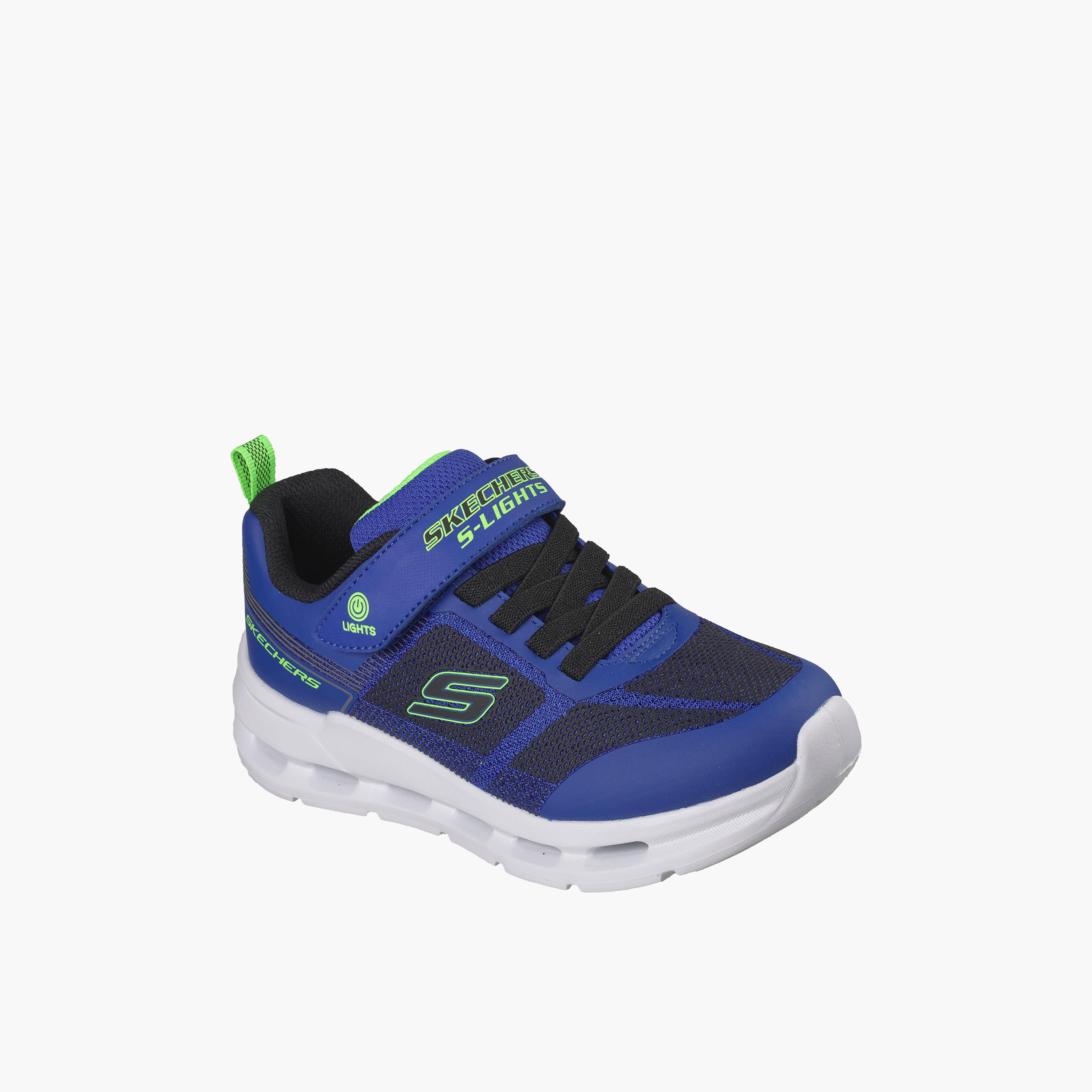 Skechers Boys GLIDE-STEP LIGHTS Hook & Loop Light-Up Ankle Sneakers-sports-boys-shoes-image-1