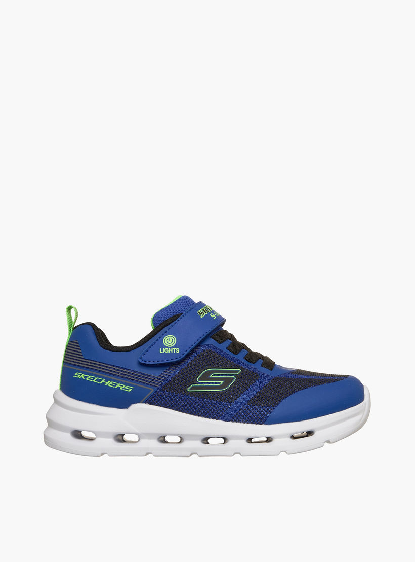 Skechers Boys GLIDE-STEP LIGHTS Hook & Loop Light-Up Ankle Sneakers-sports-boys-shoes-image-4