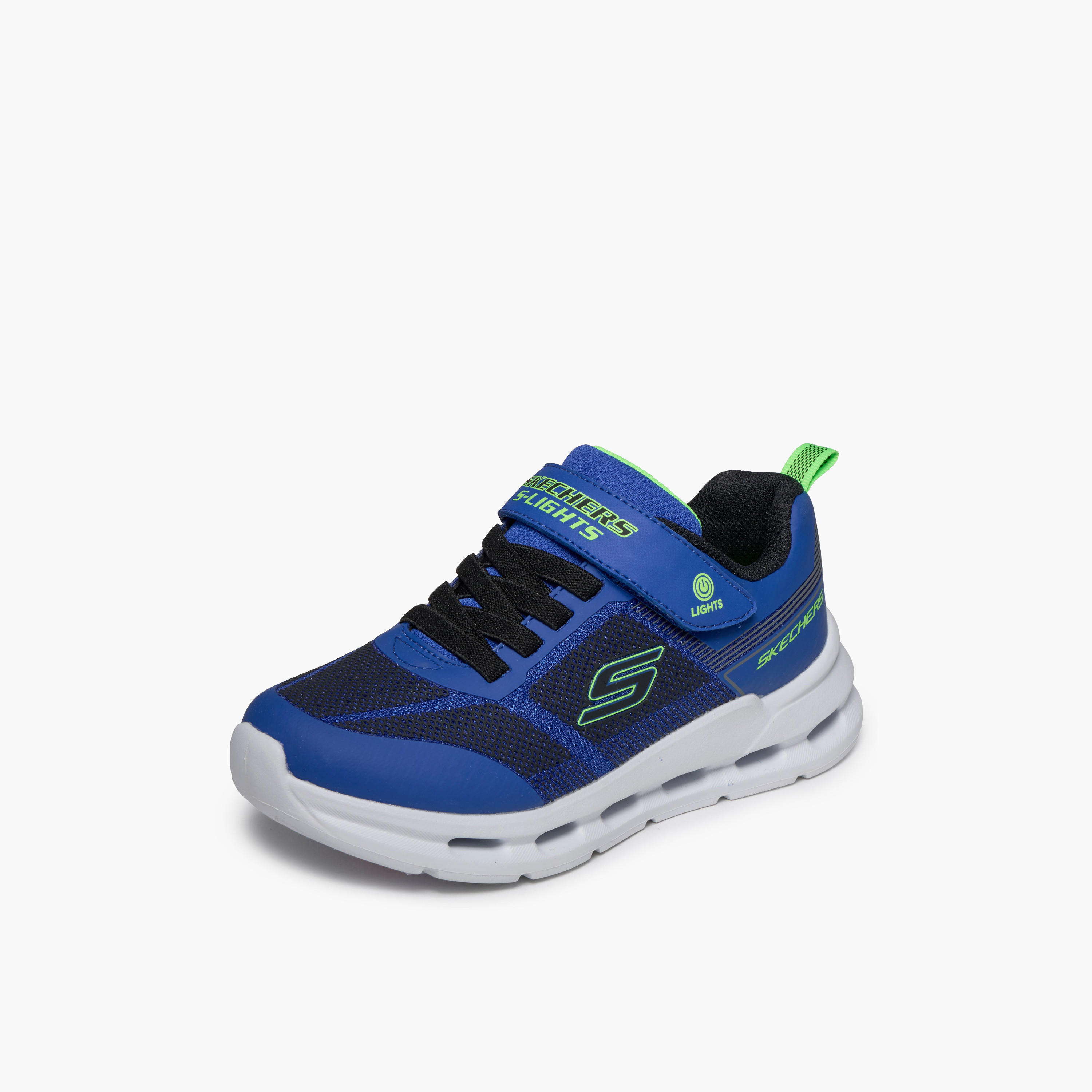Skechers Boys GLIDE-STEP LIGHTS Hook & Loop Light-Up Ankle Sneakers-sports-boys-shoes-image-5