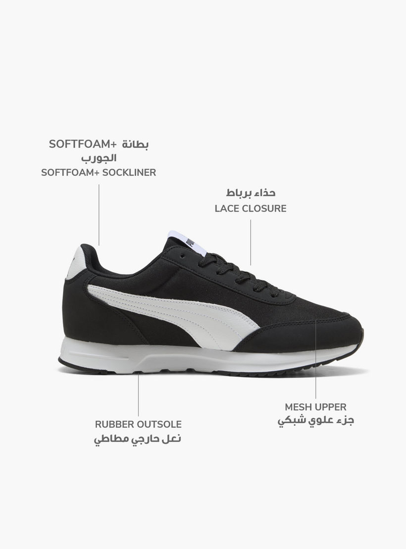 Puma Men R78 Lightwind Lace-Up Low Ankle Sneakers-sports-men-shoes-image-2