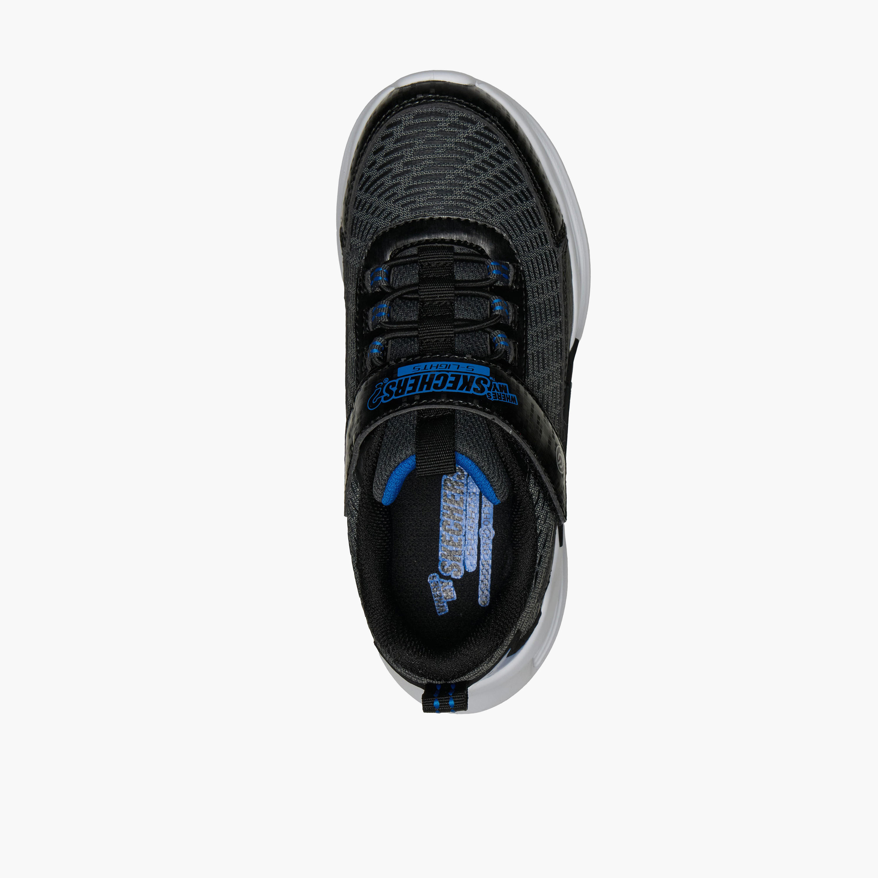 Skechers Boys KINETIC-LIGHTS Hook & Loop Light-Up Ankle Sneakers-sports-boys-shoes-image-3