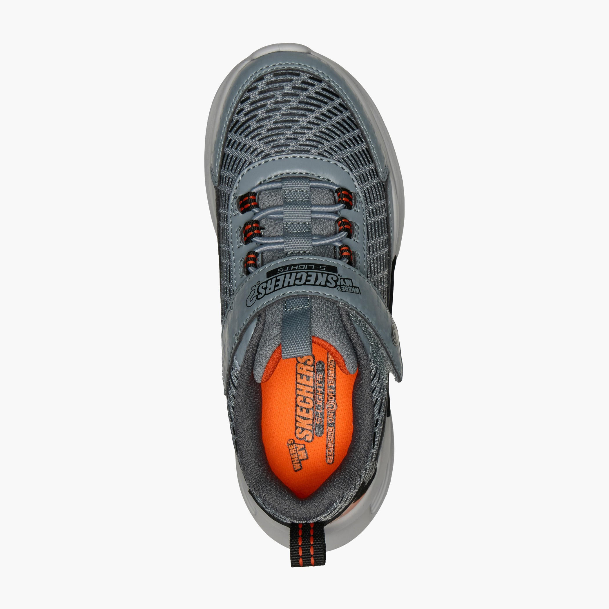 Skechers Boys KINETIC-LIGHTS Hook & Loop Light-Up Ankle Sneakers-sports-boys-shoes-image-3