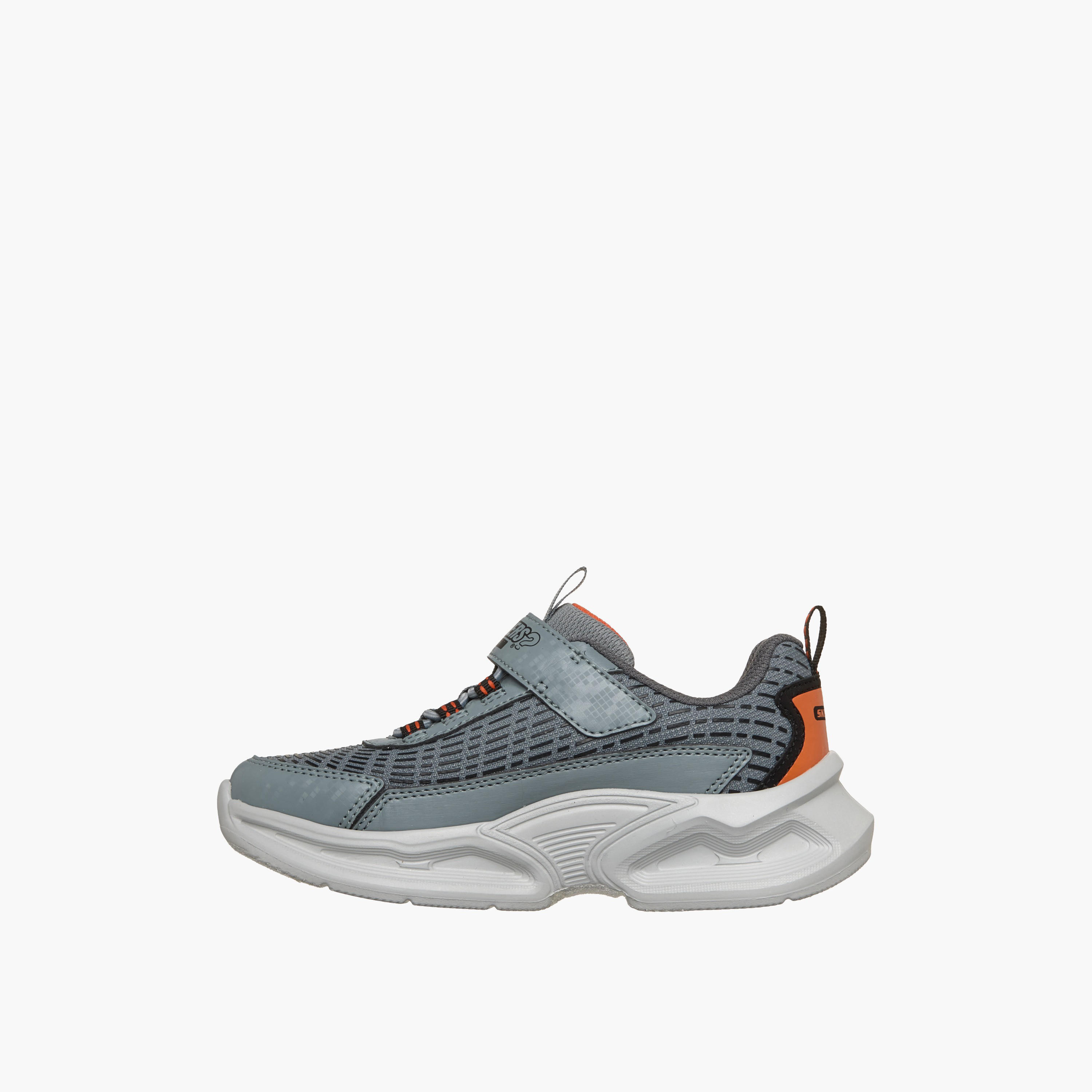 Skechers Boys KINETIC-LIGHTS Hook & Loop Light-Up Ankle Sneakers-sports-boys-shoes-image-5