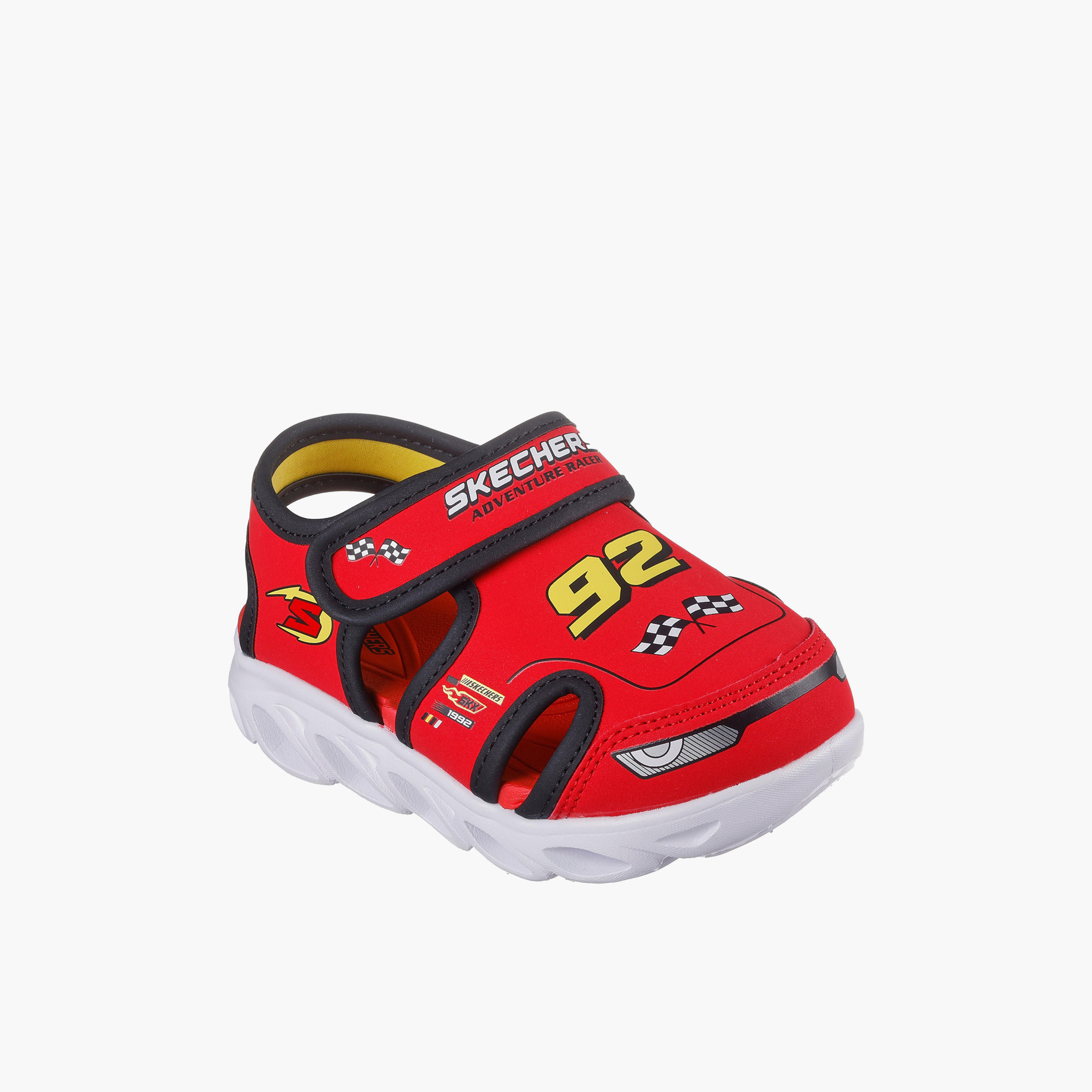 Skechers HYPNO-SPLASH Sandals with Hook & Loop Closure - 400612N-RDBK-CP-baby-boys-shoes-sandals-image-1