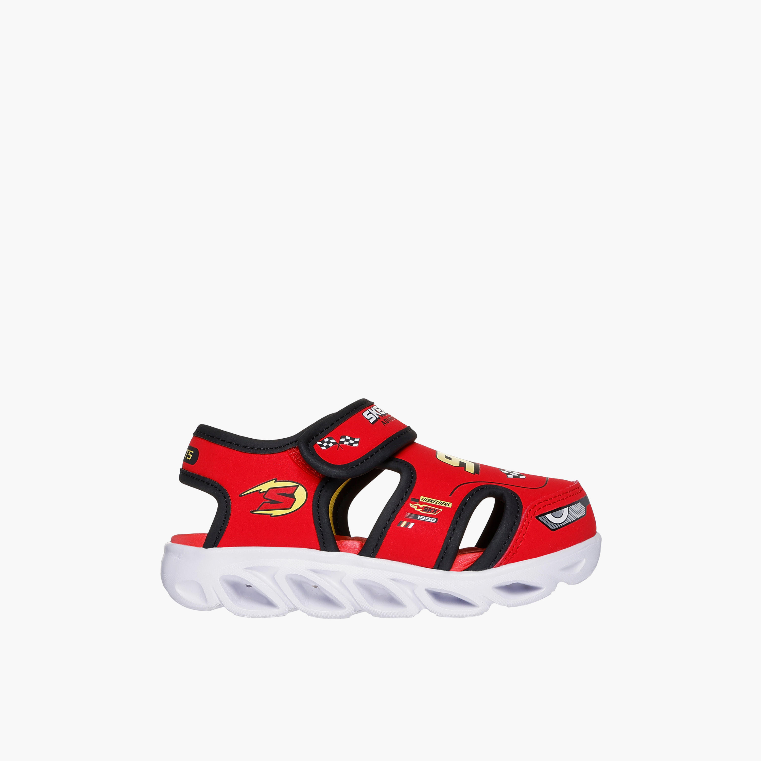 Skechers HYPNO-SPLASH Sandals with Hook & Loop Closure - 400612N-RDBK-CP-baby-boys-shoes-sandals-image-3