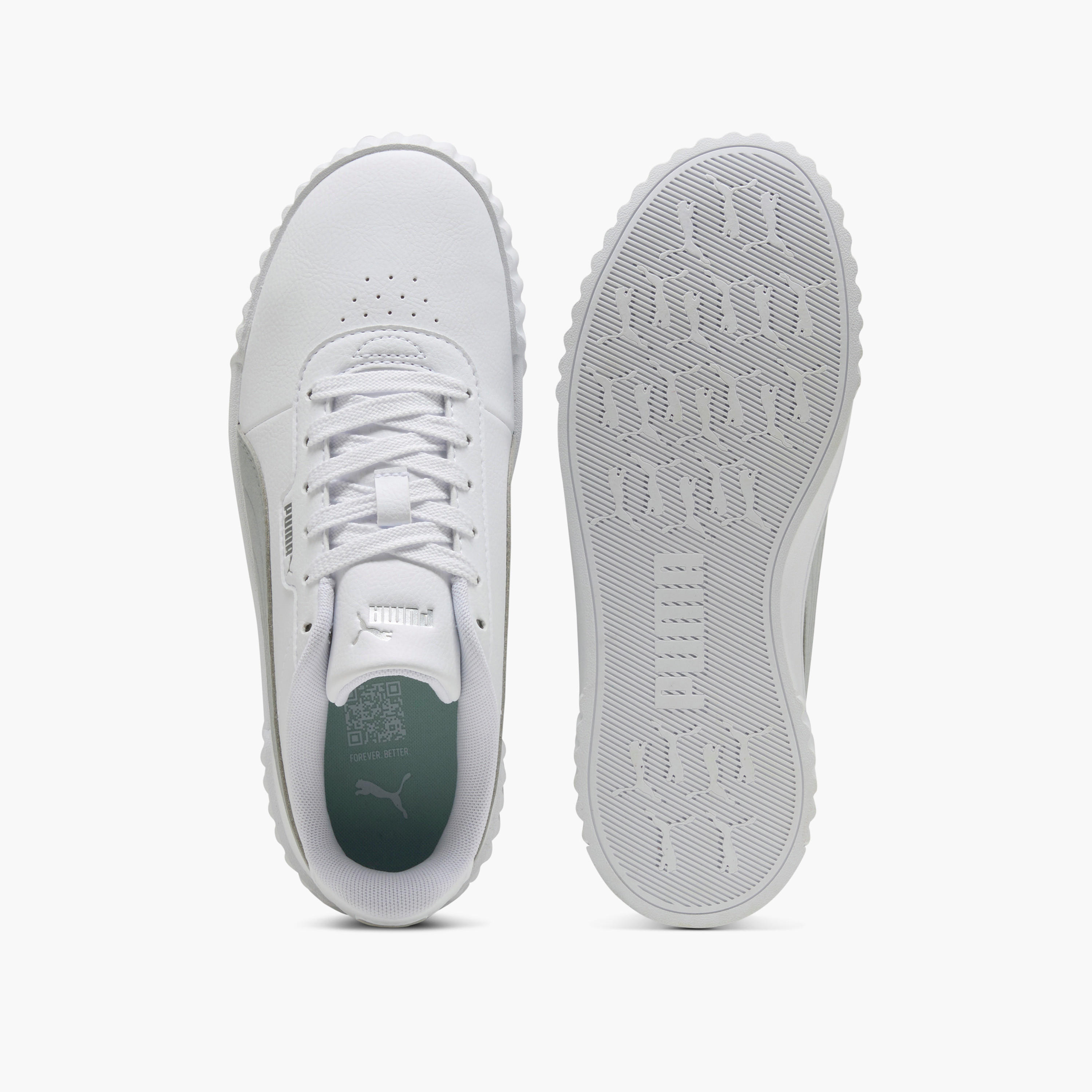 Puma Women's CARINA 3.0 AQUA METALLICS Lace-Up Sneakers - 40072201-women-shoes-sneakers-image-4