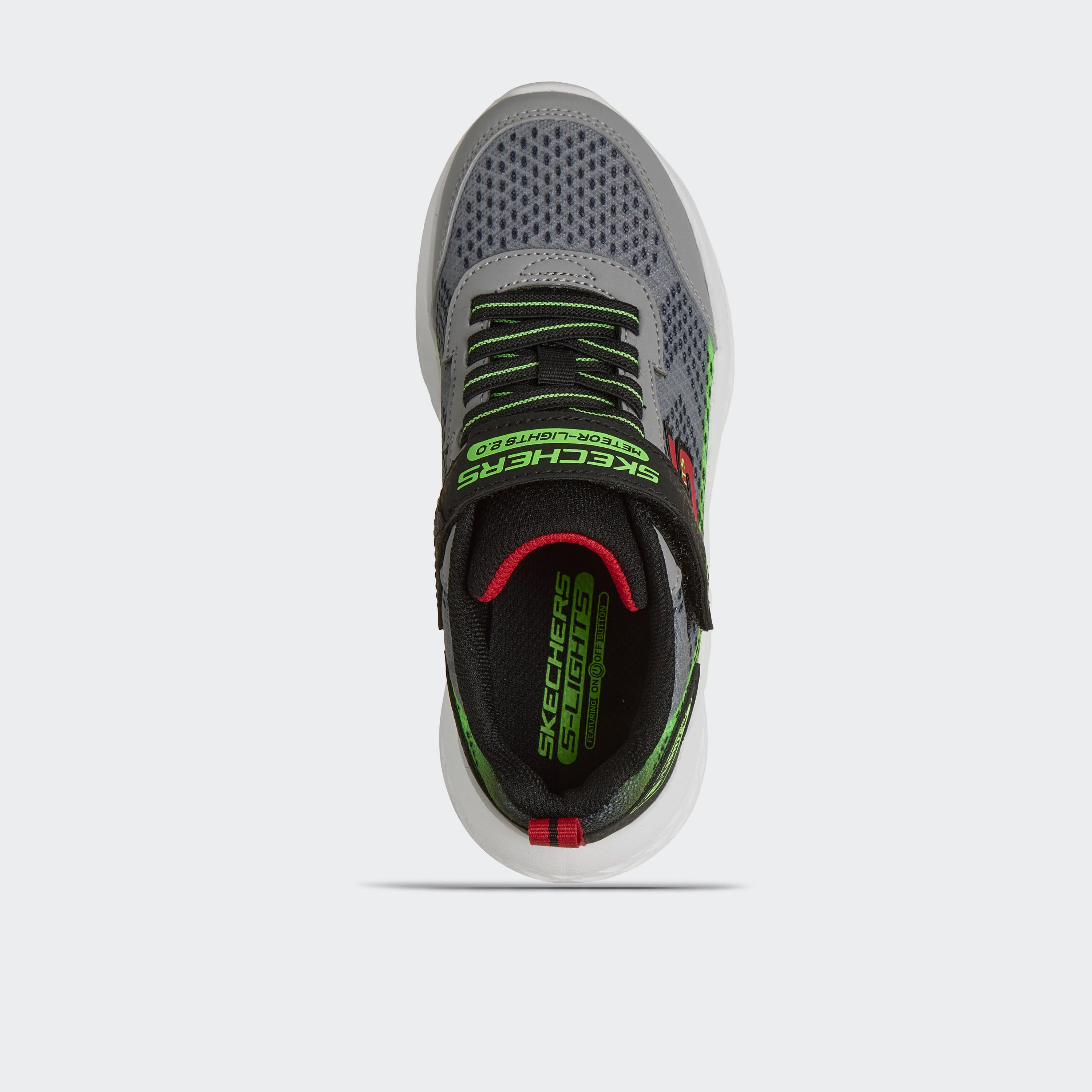 Skechers Boys Meteor-Lights 2.0 Hook & Loop Ankle Sneakers-boys-shoes-sneakers-image-3