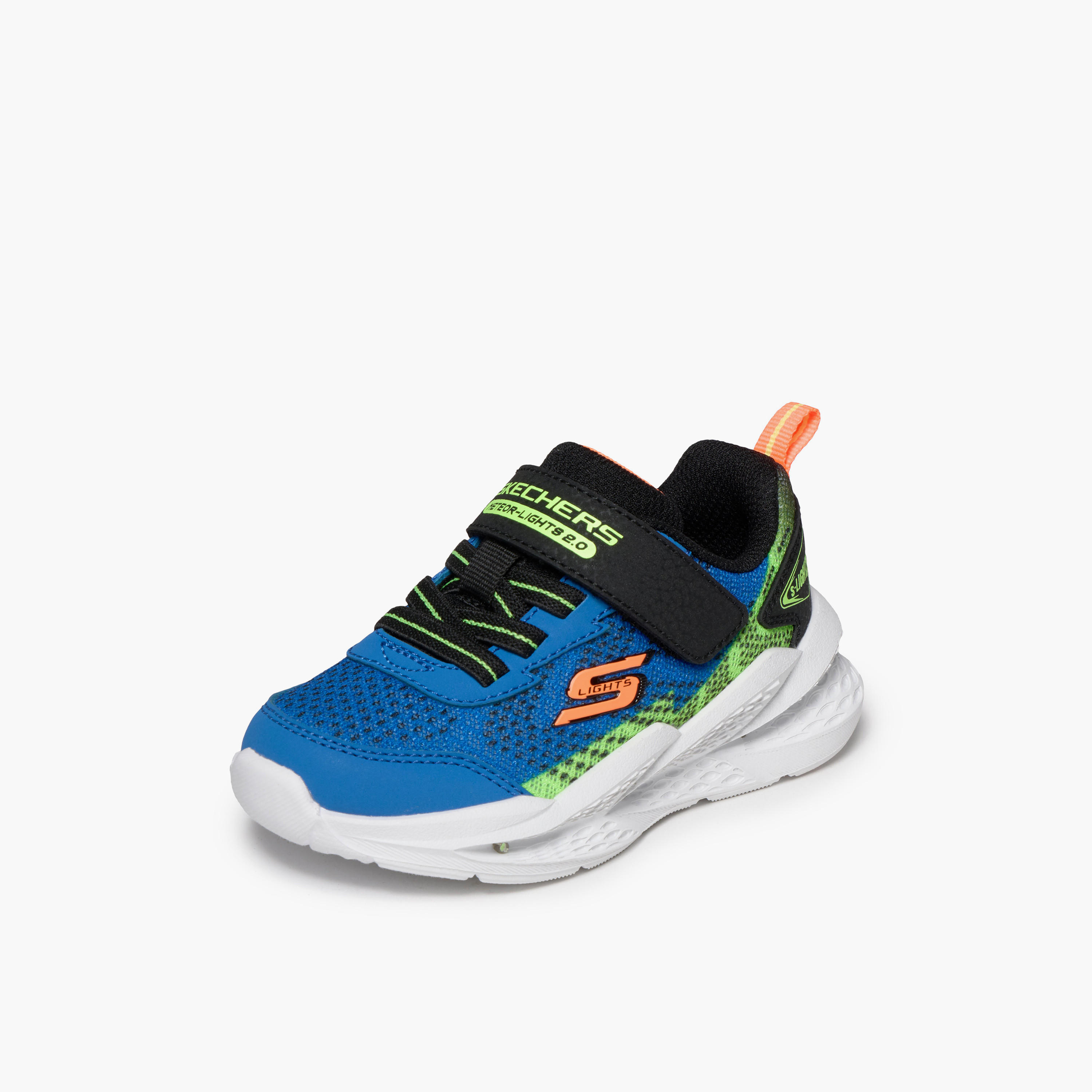 Skechers Boys METEOR-LIGHTS 2.0 Hook & Loop Light-Up Ankle Sneakers-sports-boys-shoes-image-4