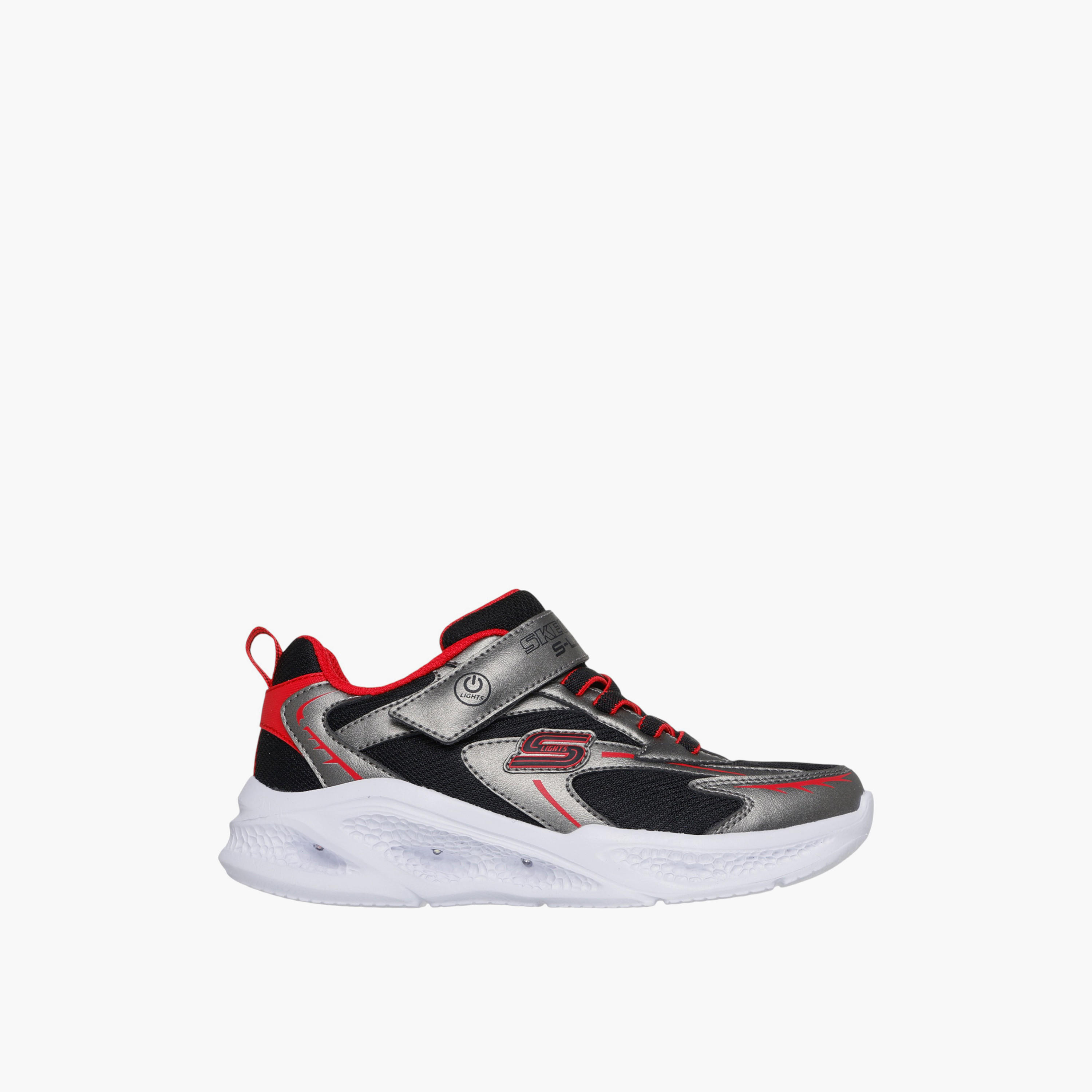 Skechers Boys' METEOR LIGHTS Light-Up Sports Shoes with Hook and Loop Closure - 401497L-GURD-sports-boys-shoes-image-2