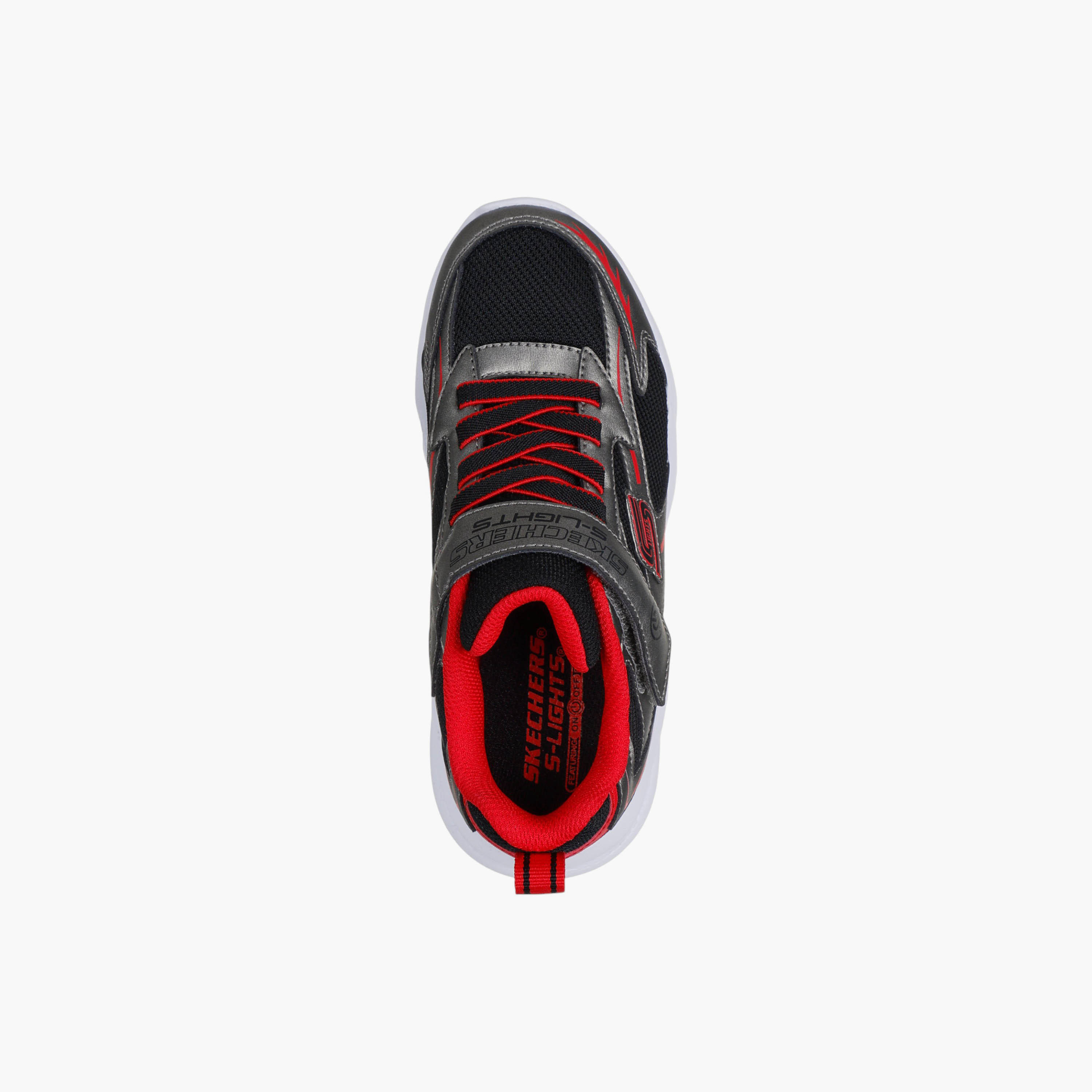 Skechers Boys' METEOR LIGHTS Light-Up Sports Shoes with Hook and Loop Closure - 401497L-GURD-sports-boys-shoes-image-3