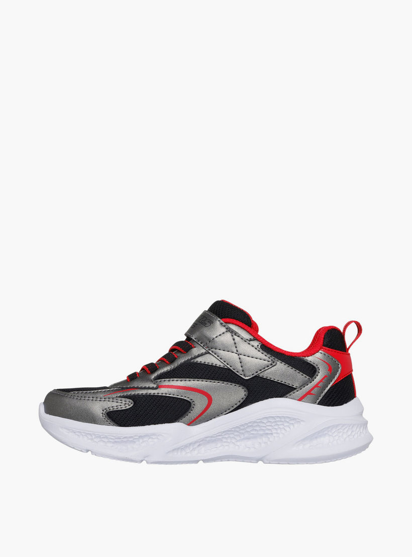 Skechers Boys' METEOR LIGHTS Light-Up Sports Shoes with Hook and Loop Closure - 401497L-GURD-sports-boys-shoes-image-4